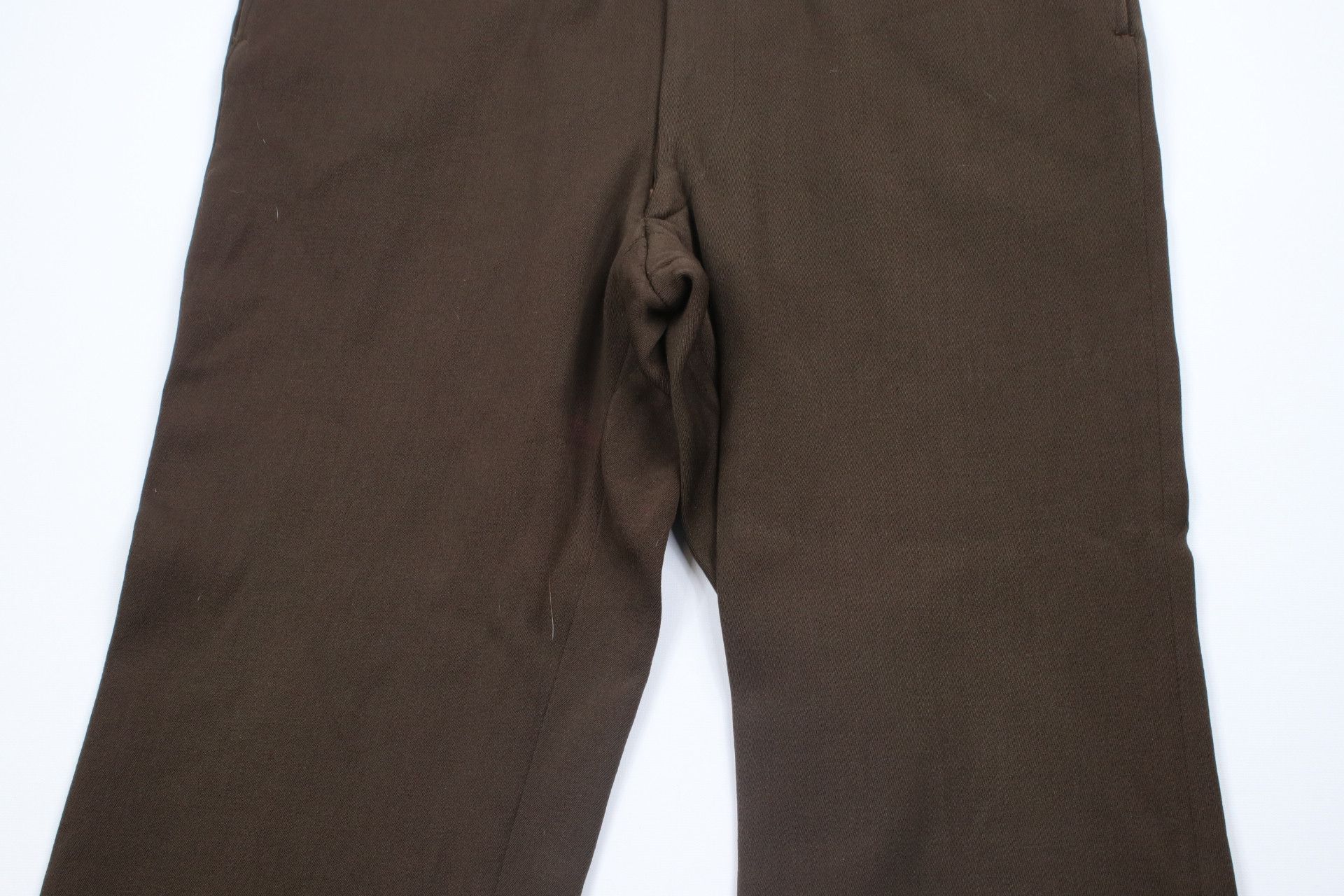 Vintage Vintage 50s Military Wool Blend Wide Leg Pants Trousers Size US 36 / EU 52 - 3 Thumbnail
