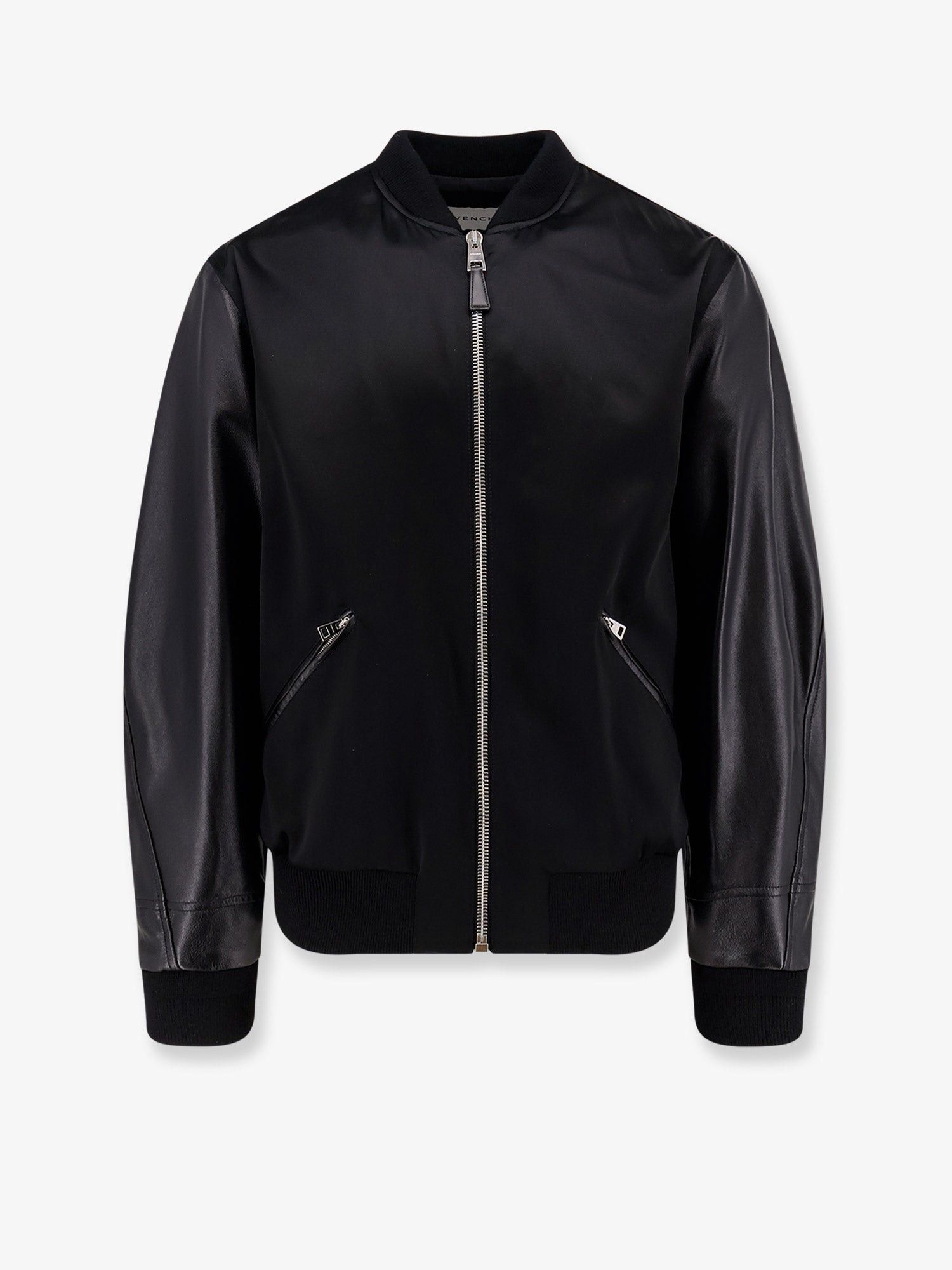 Givenchy Cotton And Nylon Jacket With Leather Sleeves Size US L / EU 52-54 / 3 - 1 Thumbnail