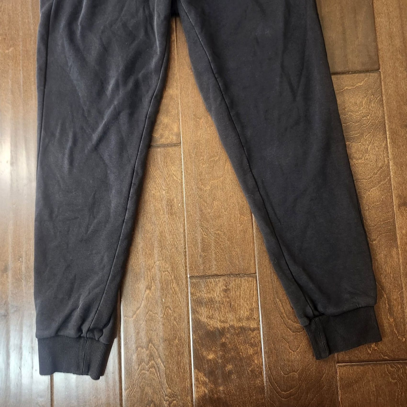 Puma PUMA Jogger Sweatpants Mens Medium Black Logo Athletic Fleece Pants Size US 31 - 3 Thumbnail