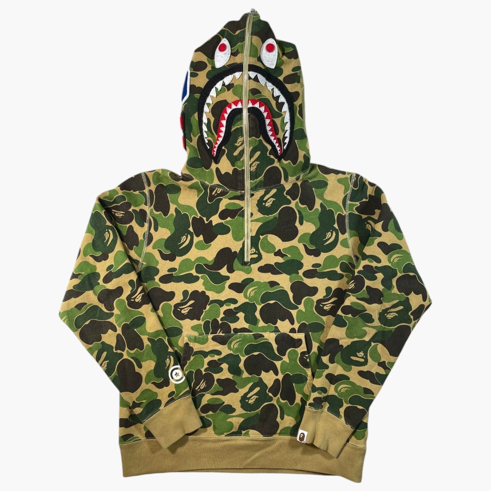 BAPE 1st camo green タイガー パーカー Bape Bape Tiger 1st Camo Green Full Zip-Up Hoodie A Bathing Ape M