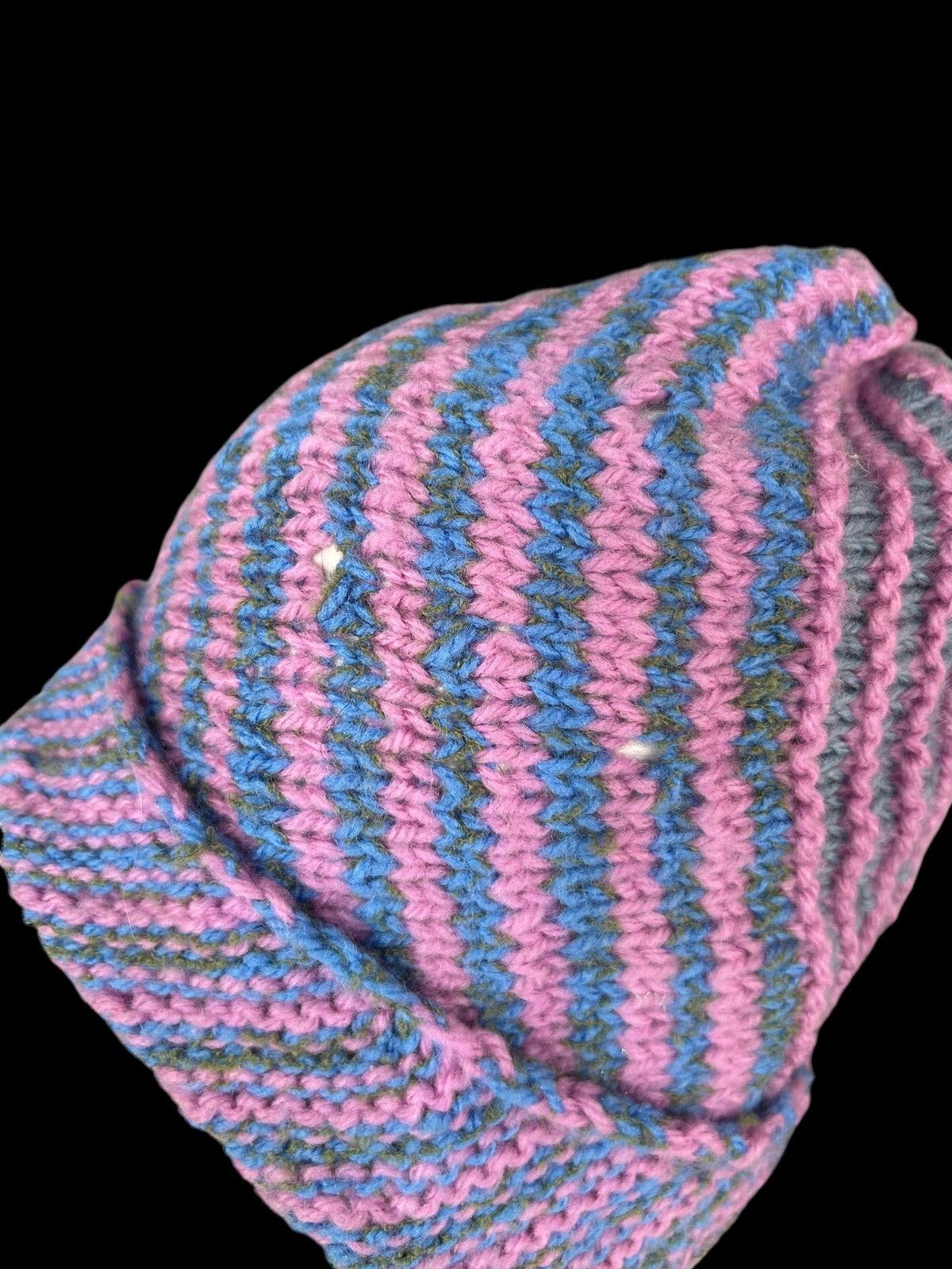 Japanese Brand × Kapital × Vintage Crochet Knitted Handmade Distressed Beanie Hats Rare ☠️☠️ Size ONE SIZE - 7 Thumbnail