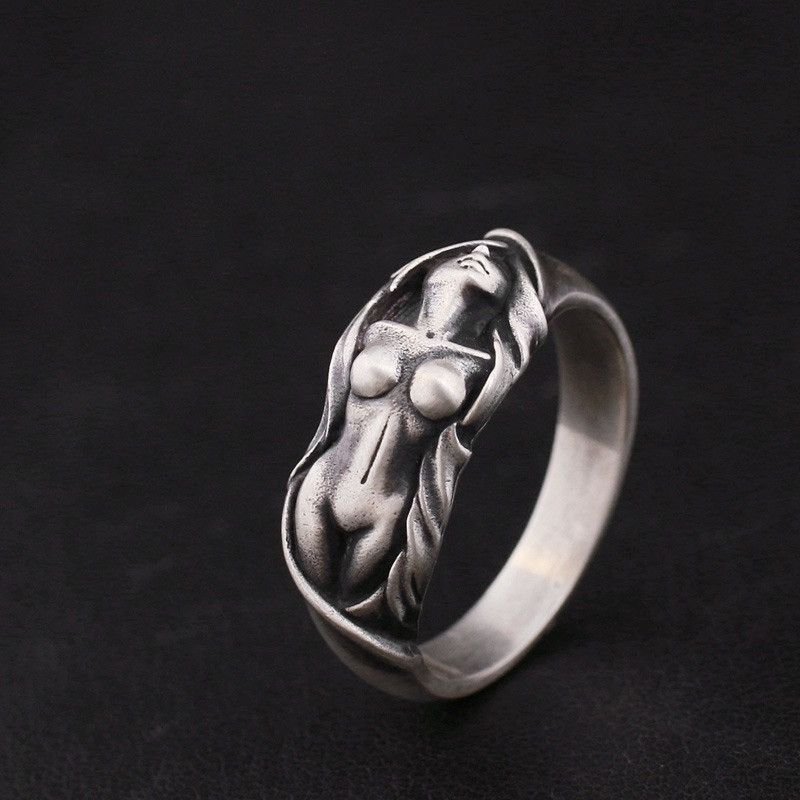 Jewelry Nude Women Retro Ring Size ONE SIZE - 4 Thumbnail