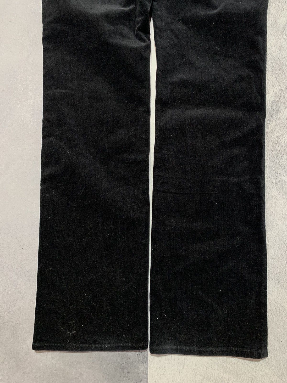 Armani Vintage Y2K Armani Jeans straight velour trousers size 29 Size 29" - 3 Thumbnail