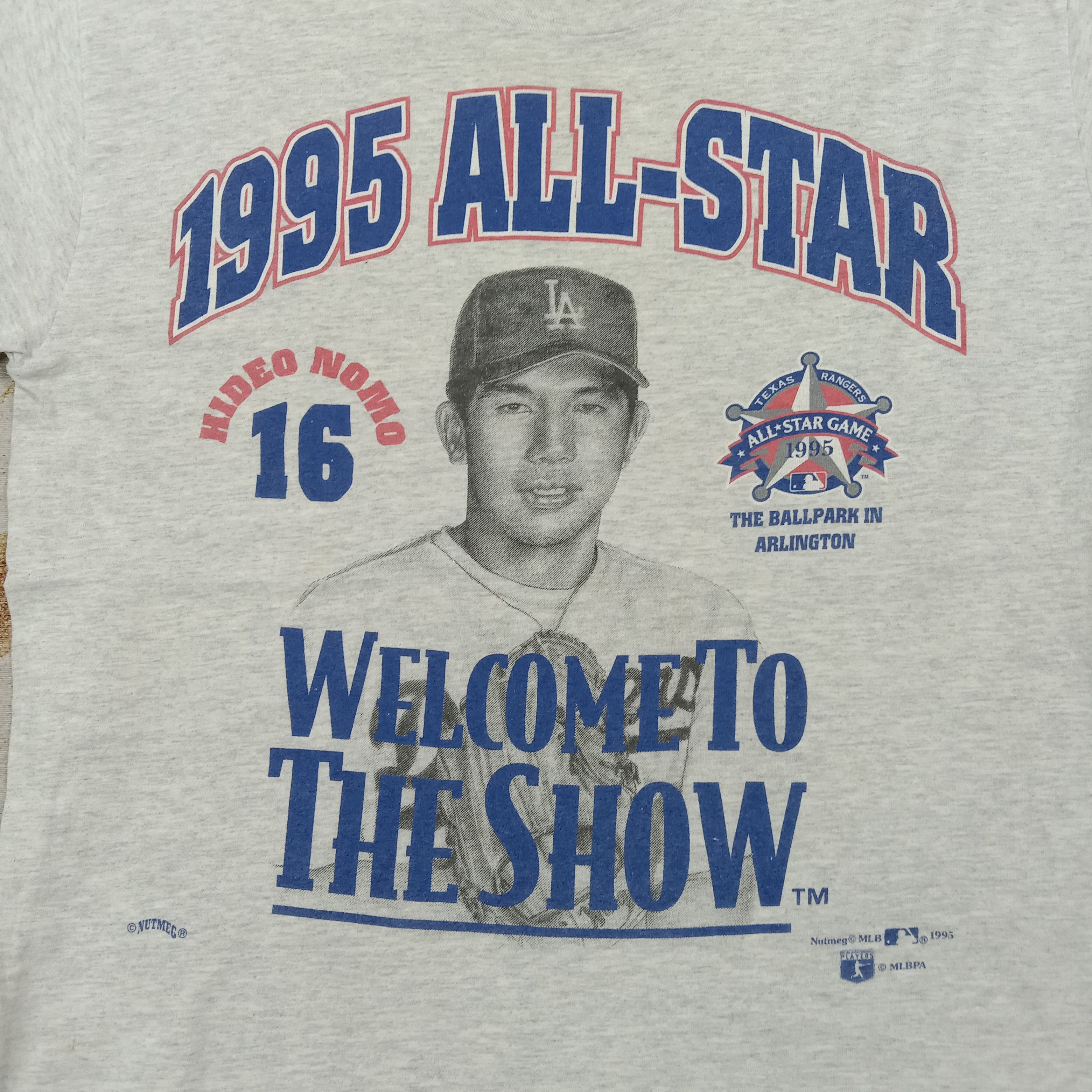 Nutmeg Nutmeg 90's Hideo Nomo LA Dodgers Baseball Tshirt C276N6 Size US L / EU 52-54 / 3 - 2 Thumbnail
