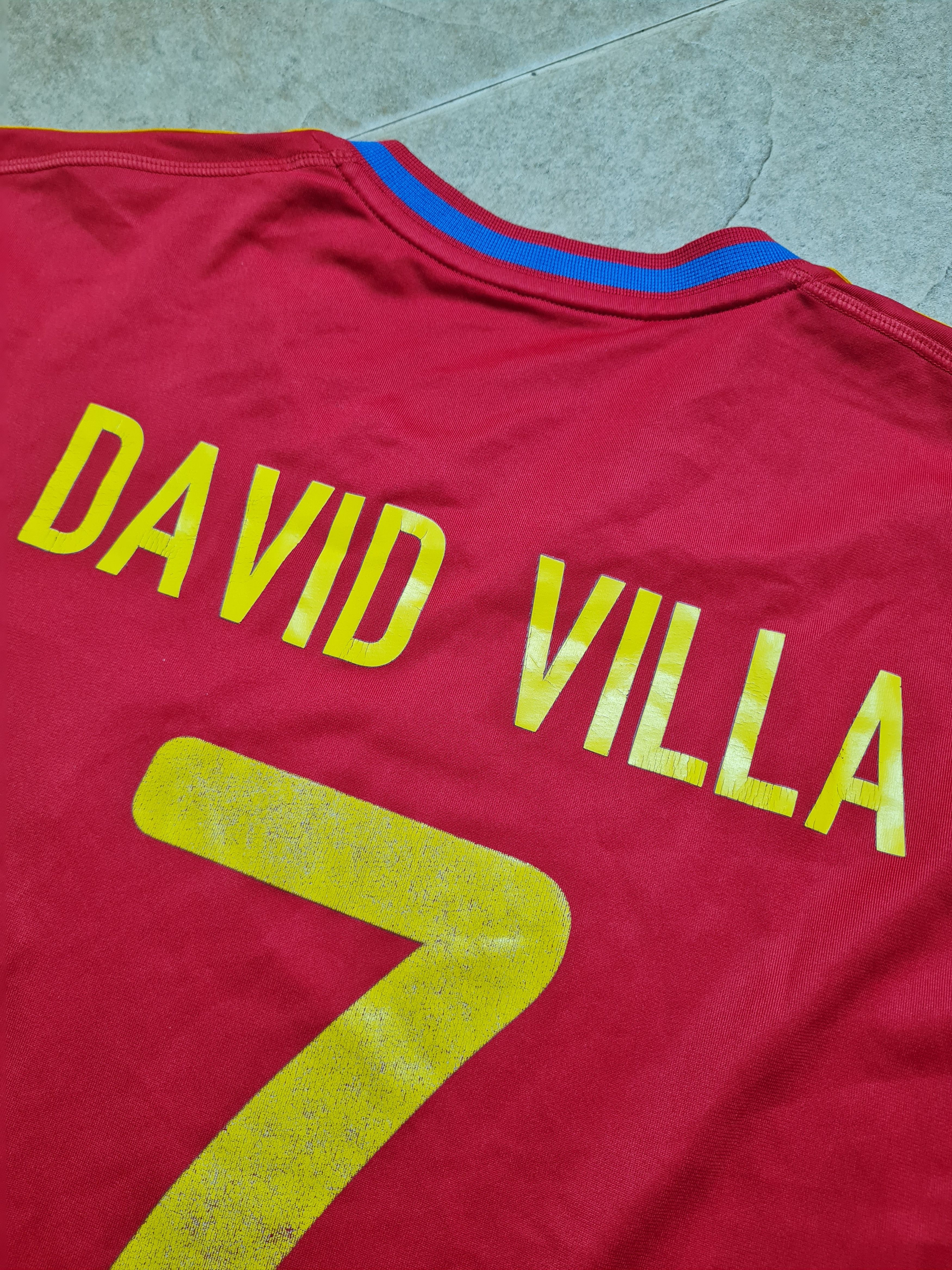 Adidas FOOTBALL JERSEY VILLA 7 SPAIN NATIONAL 10/11 WORLD WINNER Size US L / EU 52-54 / 3 - 13 Thumbnail