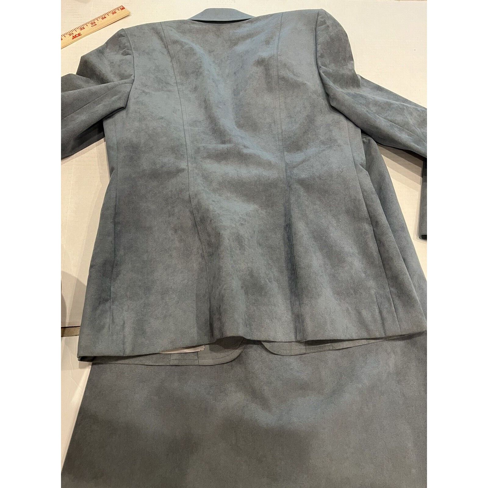 The Unbranded Brand Tailored Princeton Vintage Blazer Womens Faux Suede 34 Chest Size XXS / US 00 / IT 34 - 8 Thumbnail