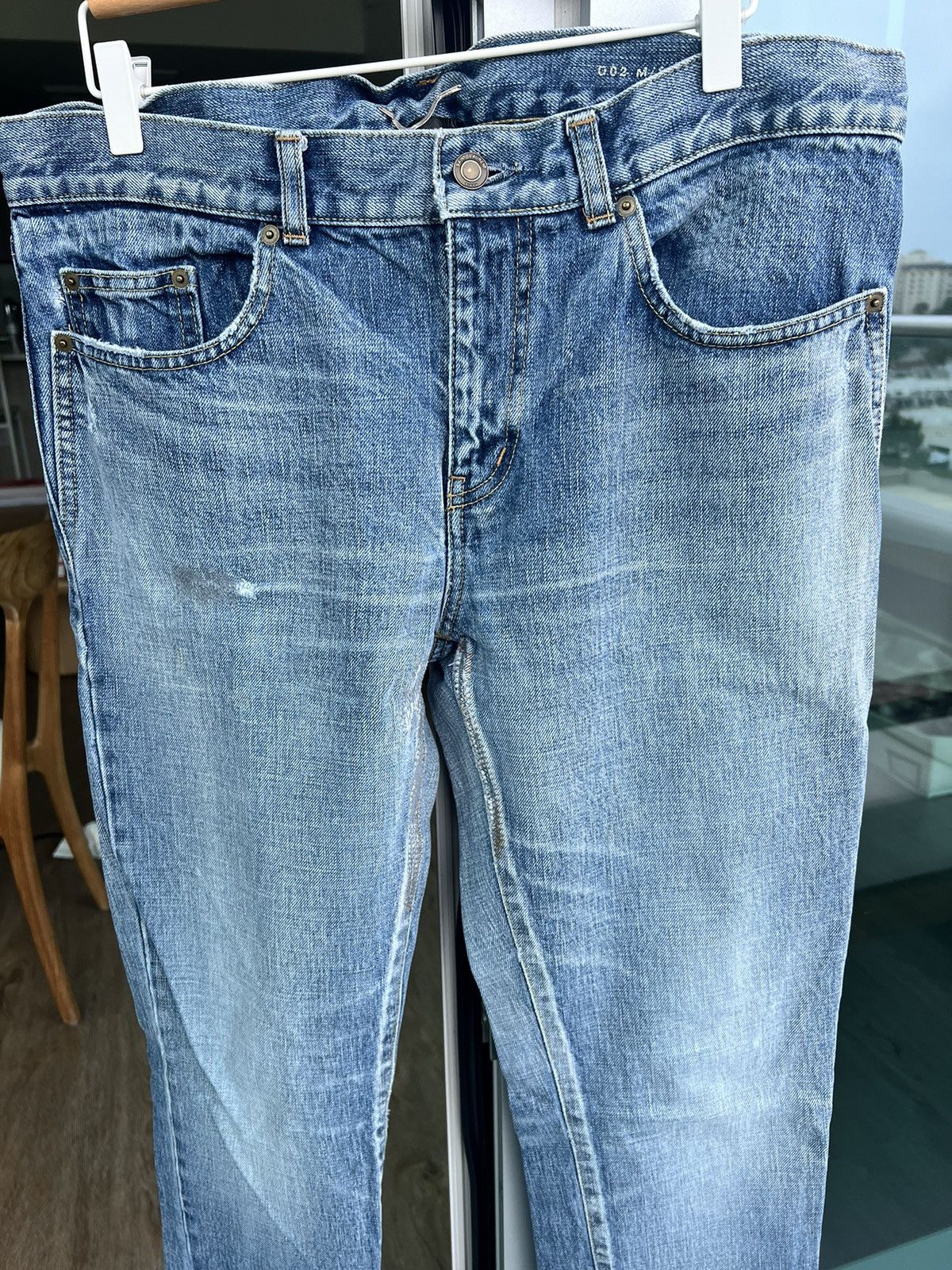 Saint Laurent Paris Saint Laurent Size 32 Blue Denim Jeans | Grailed