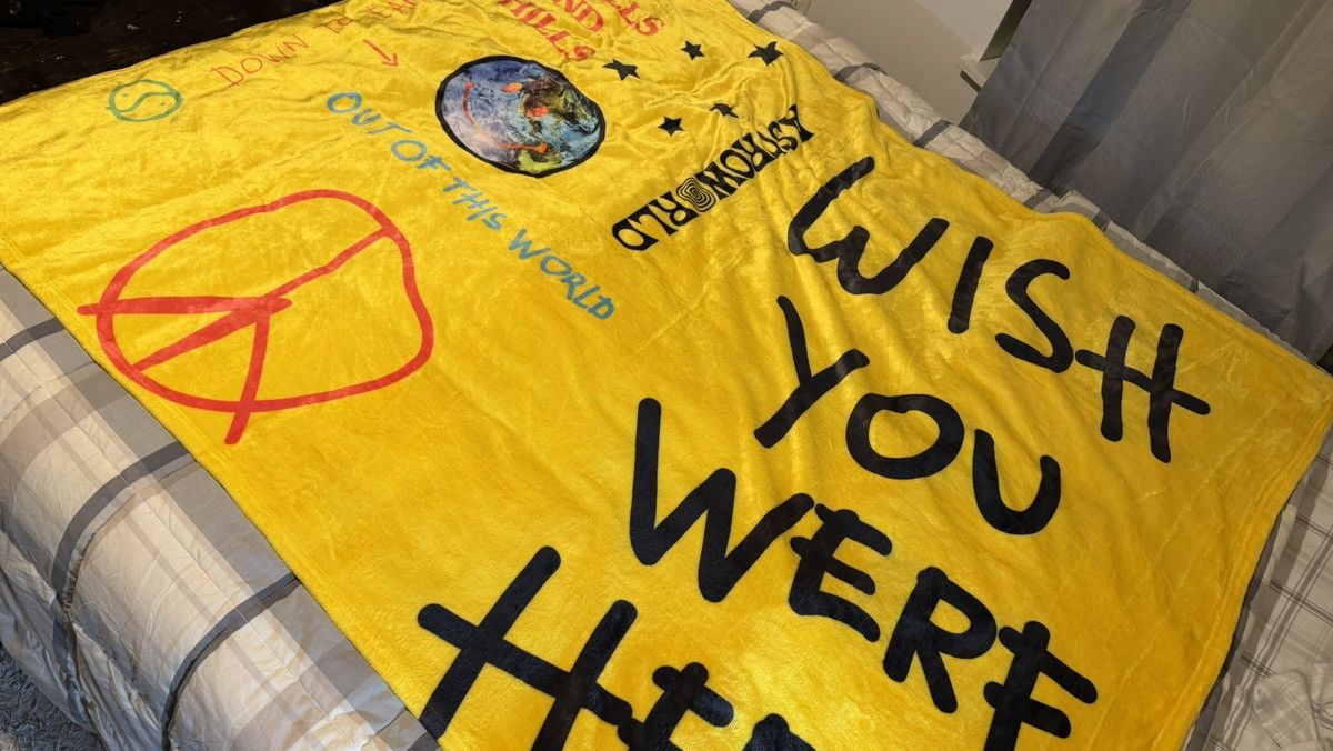 Astroworld “WISH YOU WERE HERE” blanket