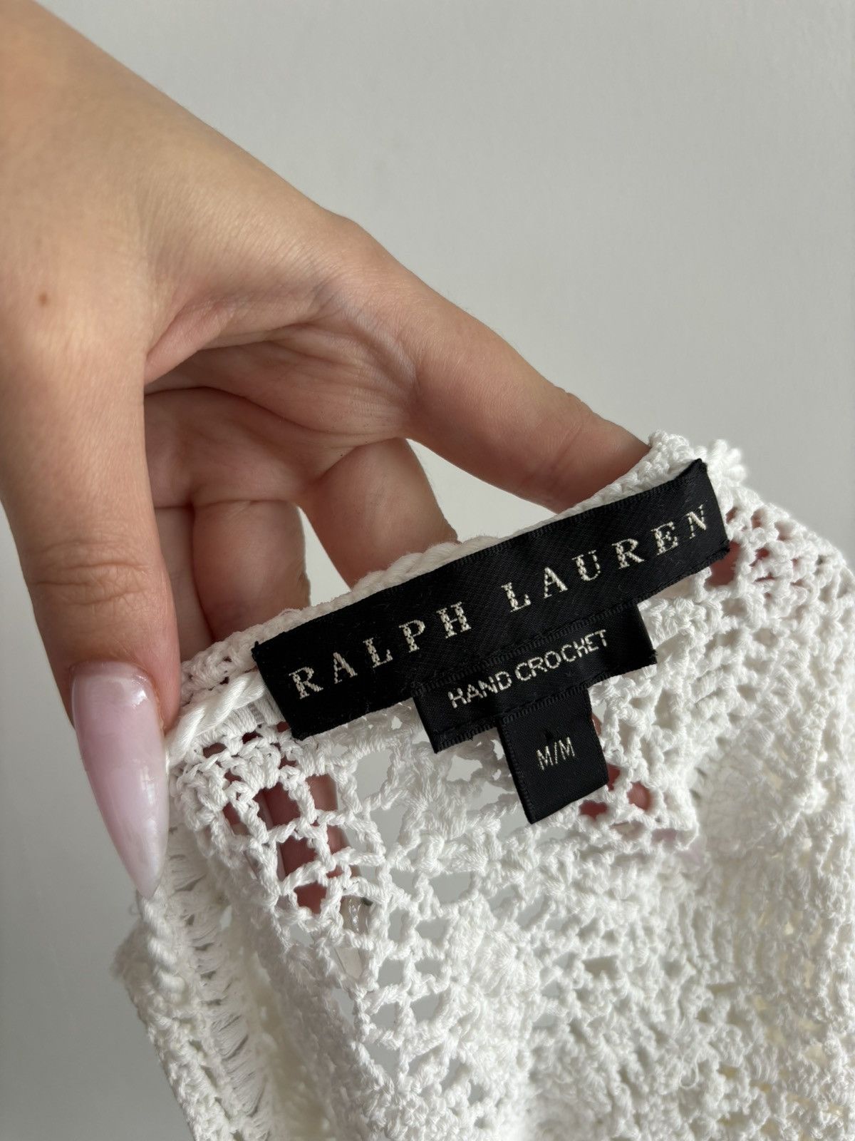 Ralph Lauren Rare Ralph Lauren Hand-Crocheted S-Top – Vintage Boho Luxury Size S / US 4 / IT 40 - 3 Thumbnail