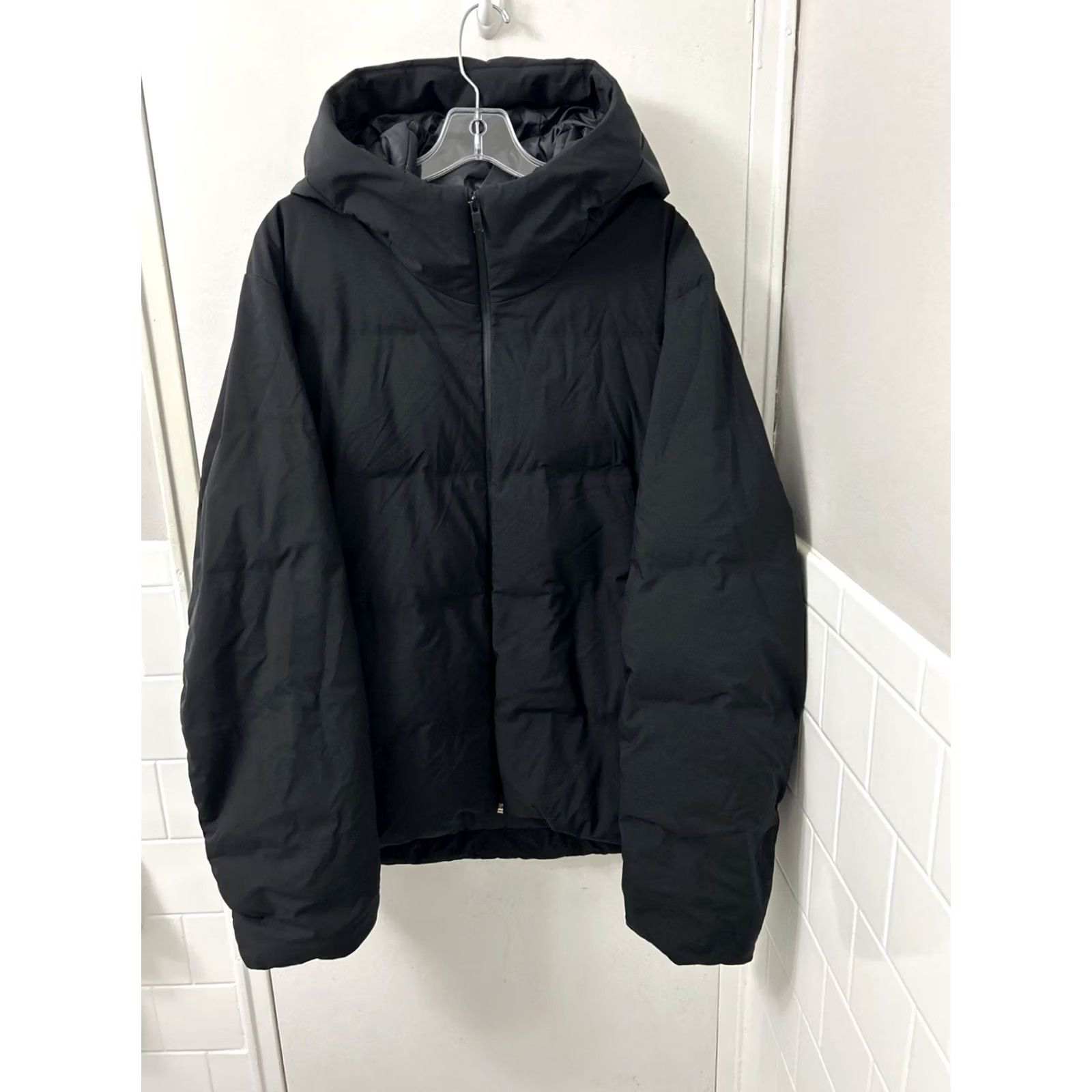 Uniqlo Uniqlo Seamless Down Parka Mens XL Black Hooded Windproof Water Resistant Jacket Parka Size US XL / EU 56 / 4 - 2 Thumbnail