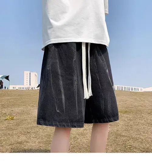 Japanese Brand Ishida x Endo Black High Street Vintage Casual Denim Shorts Size US 30 / EU 46 - 2 Thumbnail