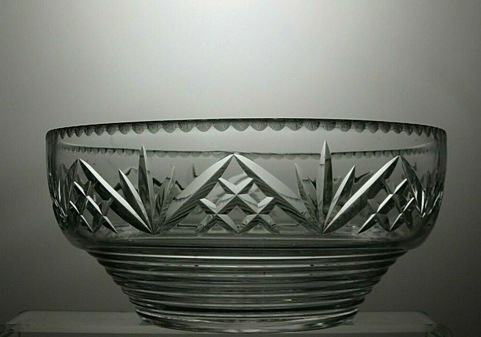 Starter Stuart Crystal Cut Glass Fruit Salad Serving Bowl 3 3/4" Size ONE SIZE - 2 Thumbnail