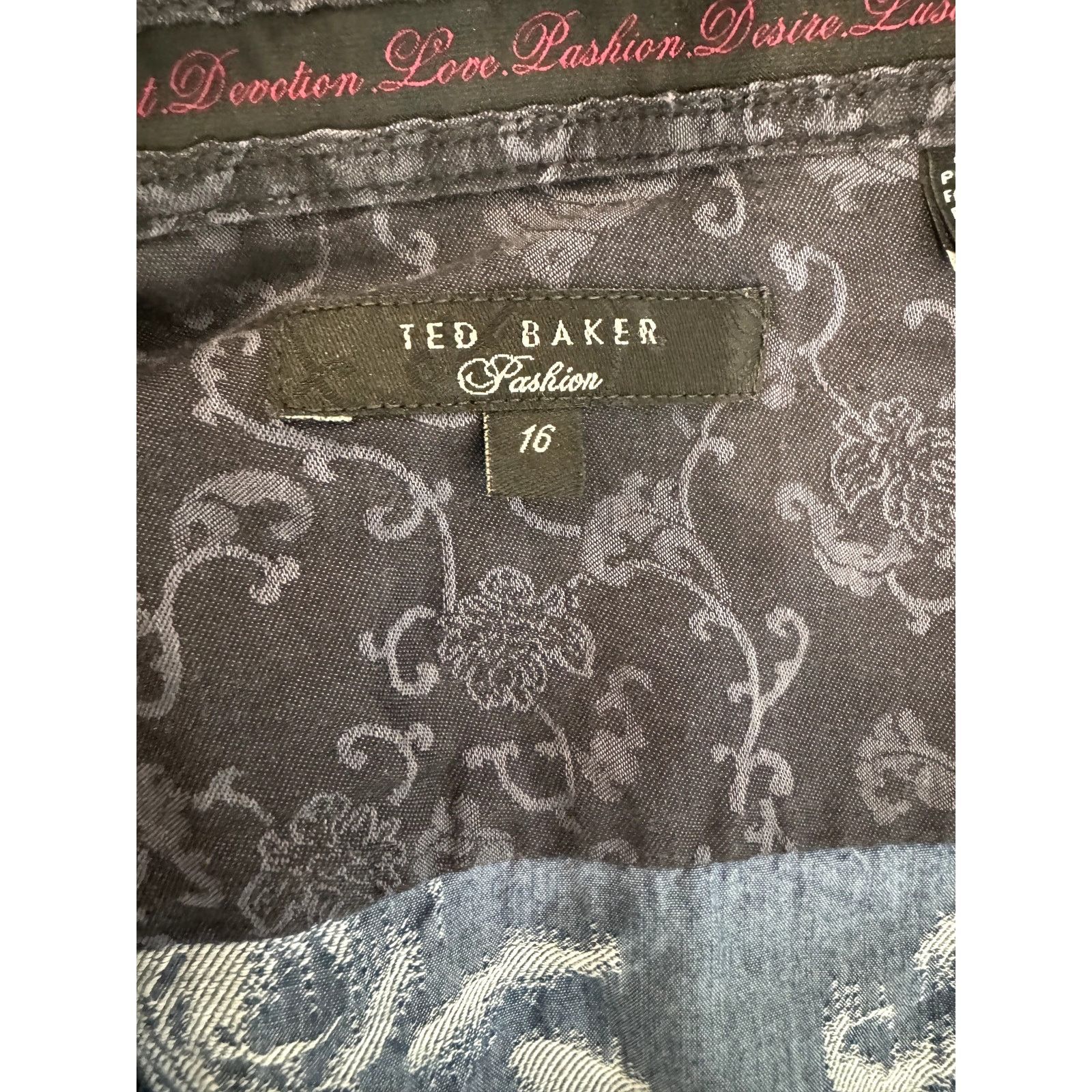 Ted Baker Ted Baker Blue Button Down Shirt Contrast Chambray - Men 16 Size US L / EU 52-54 / 3 - 6 Thumbnail