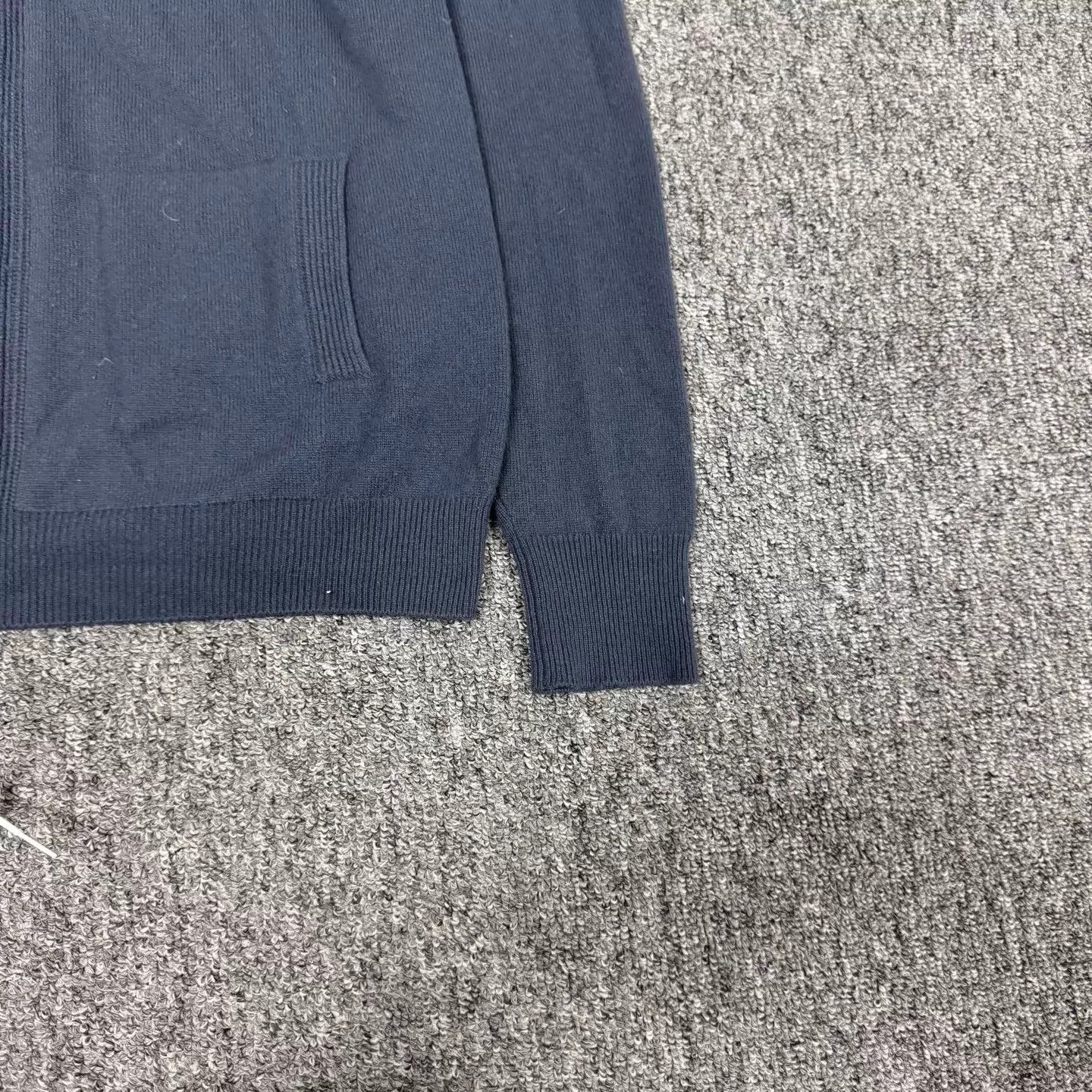 Loro Piana LP Navy Blue Baby Cashmere Zipper Hooded Jacket 44 Size US S / EU 44-46 / 1 - 4 Thumbnail