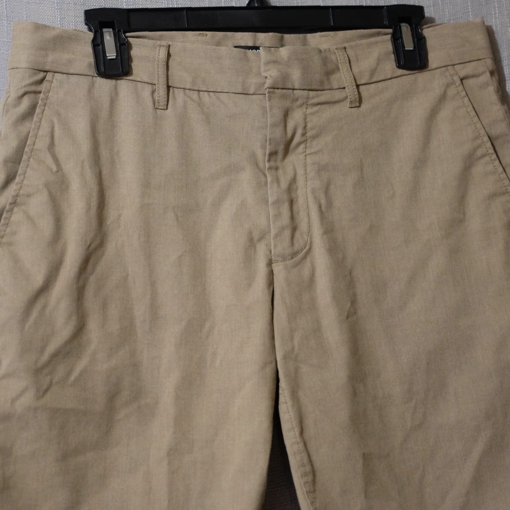 Nordstrom NORDSTROM Slim Fit Flat Front Shorts Tan Stretch Mens 32w #A10-30 Size US 32 / EU 48 - 2 Thumbnail