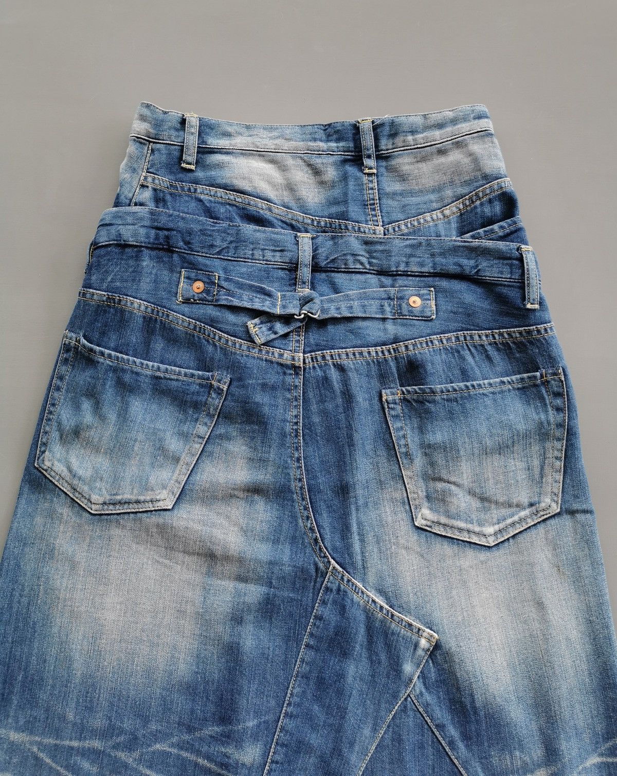 Journal Standard × Schott Asymmetrical Journal Standard Double Waist Midi Skirt Size 28" / US 6 / IT 42 - 9 Thumbnail
