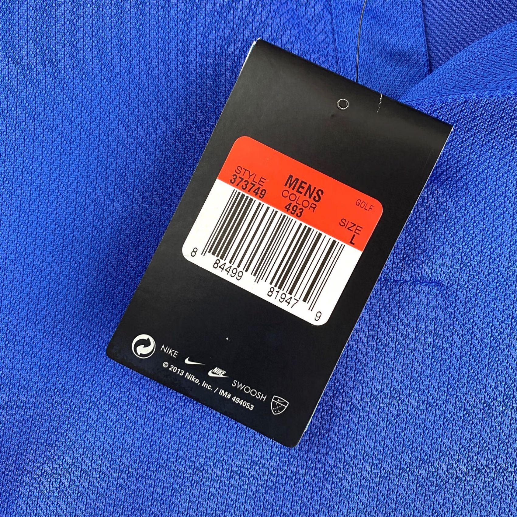 Nike Nike Golf Polo Shirt - Mens L Blue Dri-Fit Lightweight Moisture Wicking Casual Activewear Shirt Size US L / EU 52-54 / 3 - 5 Thumbnail