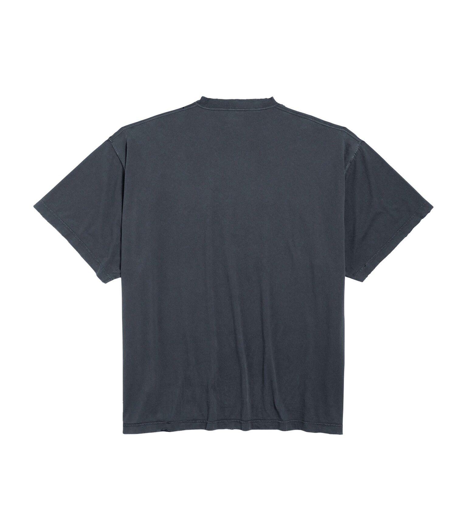 Balenciaga o1w1db10526 555 / Fashion Designer Oversized T-Shirt Black Size S / US 4 / IT 40 - 2 Thumbnail