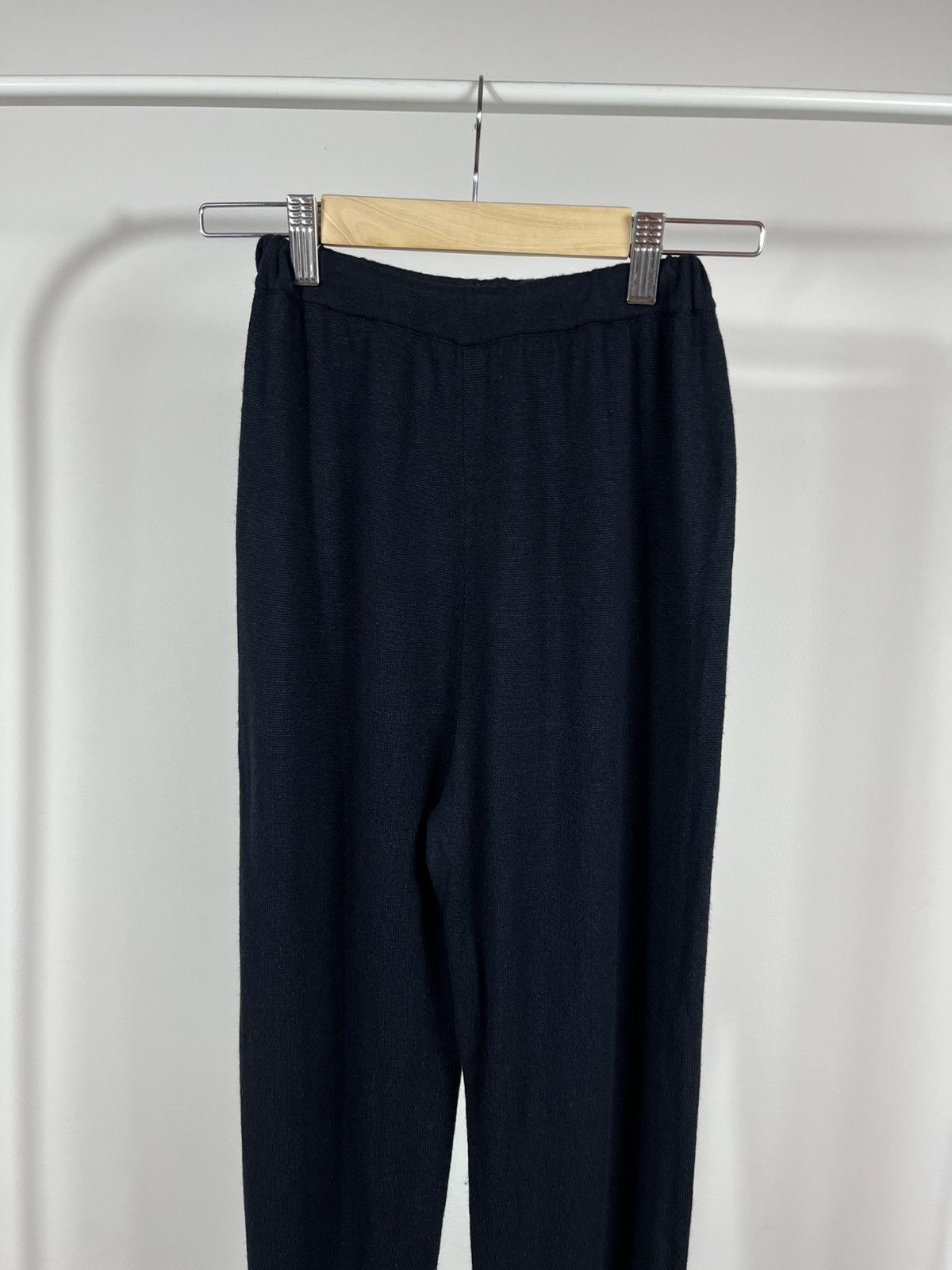 Brunello Cucinelli Brunello Cucinelli Women’s Dark Navy Wool Silk Angora Pants Size 32" / US 10 / IT 46 - 2 Thumbnail