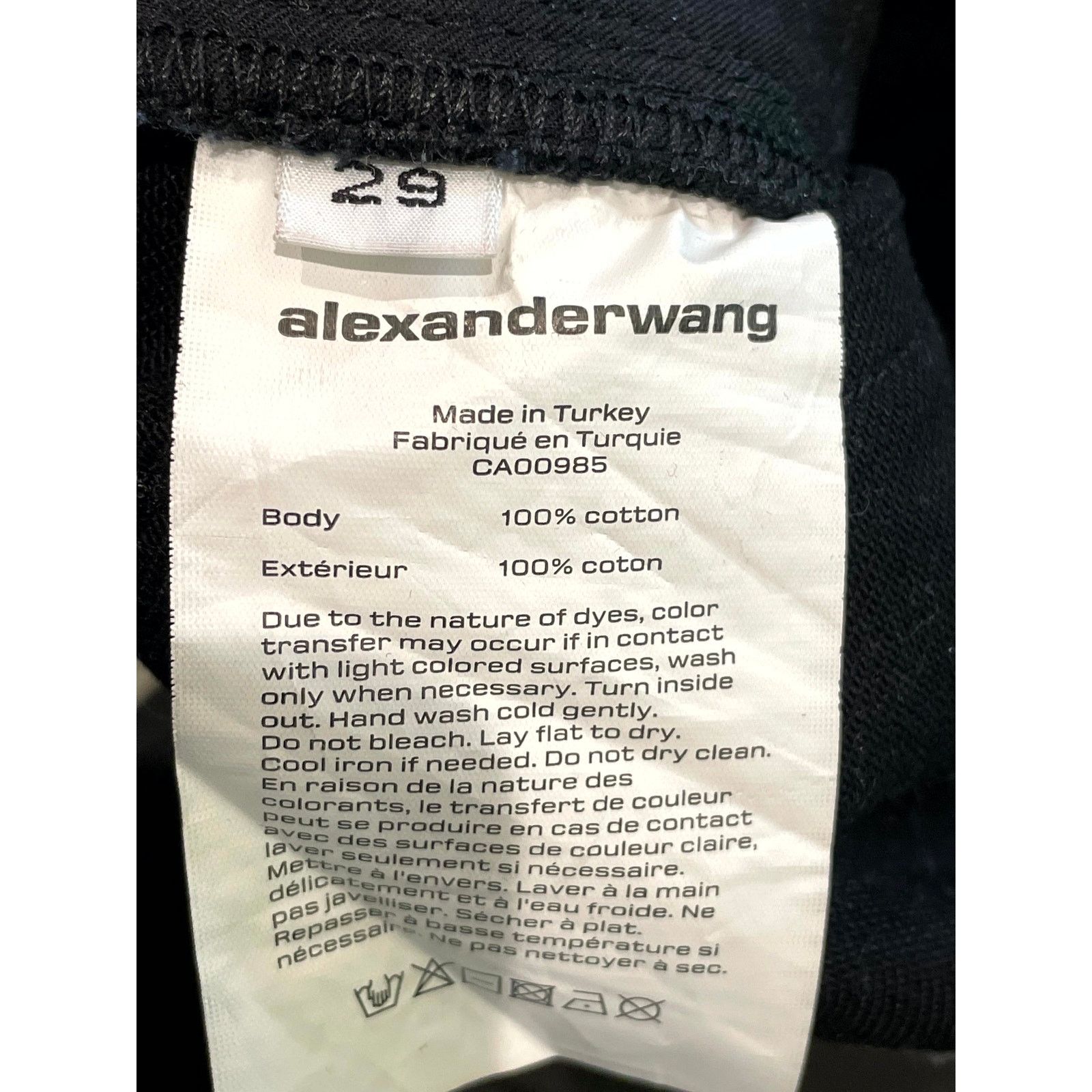 Alexander McQueen Black Allover Jeans