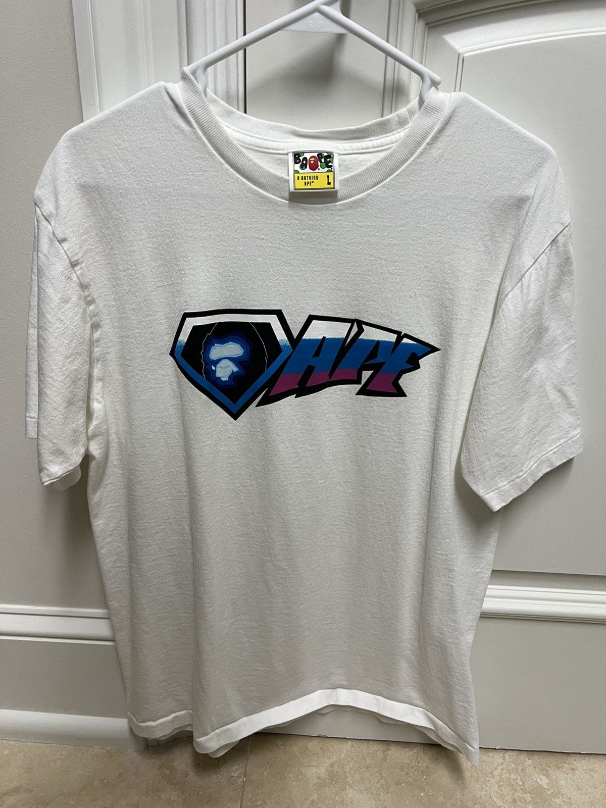 Bape Bape x busy works archive collab Tee Size US L / EU 52-54 / 3 - 2 Thumbnail
