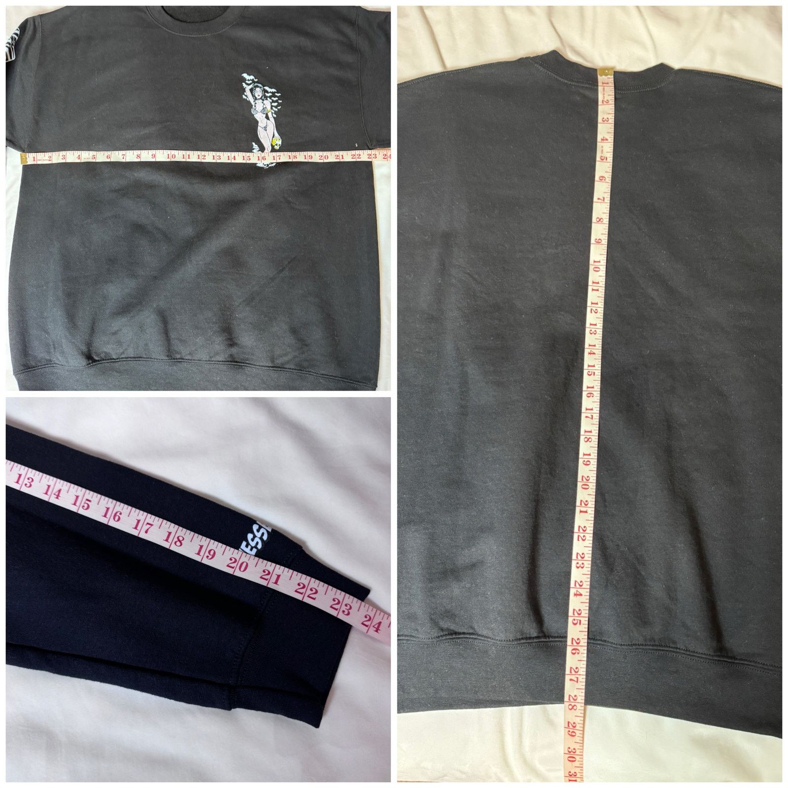 Other Deadly Doll Black Zebra Crewneck Sweater Men’s Size Large L Size US L / EU 52-54 / 3 - 11 Thumbnail