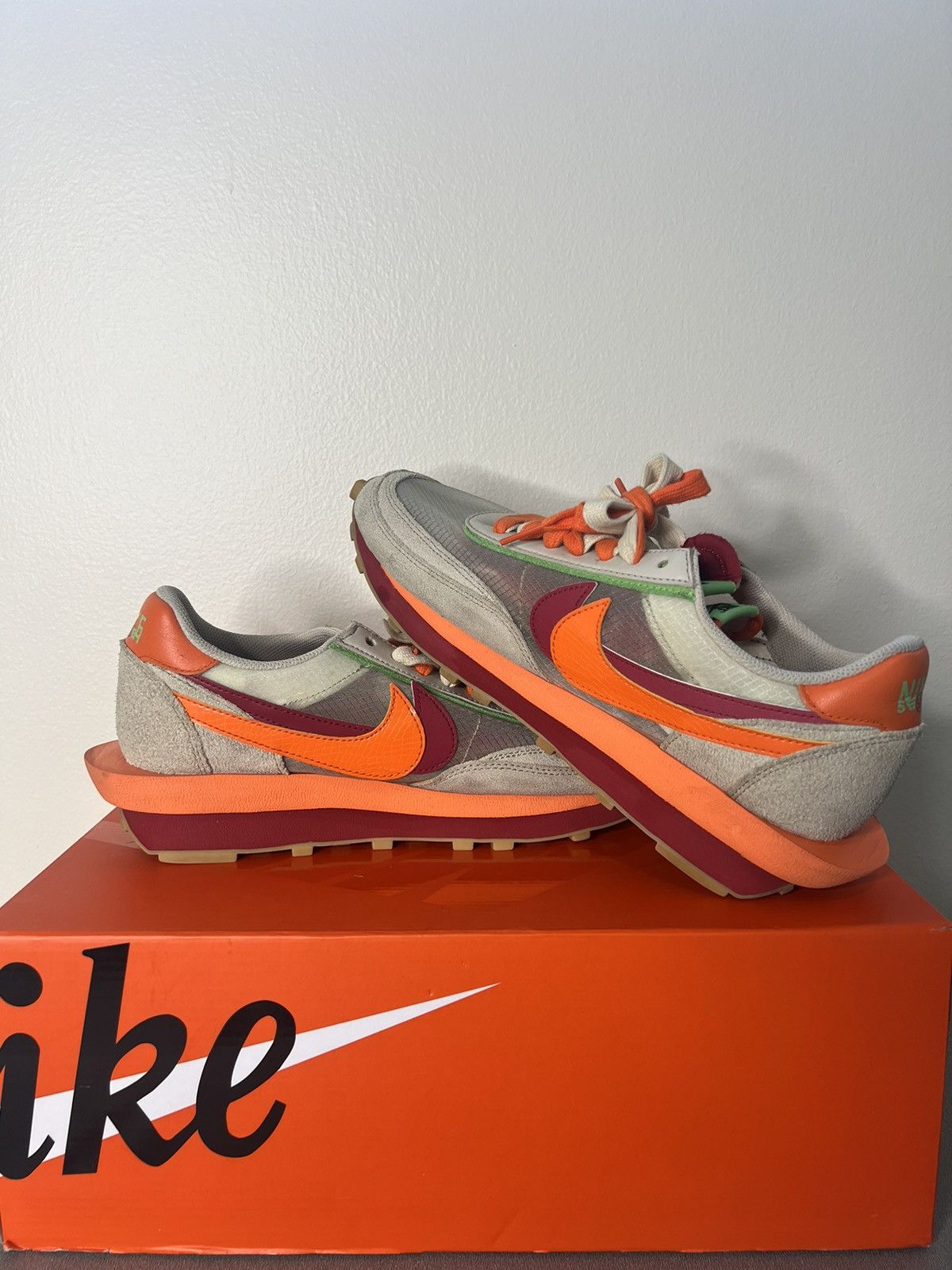 CLOT × Nike × Sacai Nike LD Waffle Sacai Clot Size US 10 / EU 43 - 6 Thumbnail