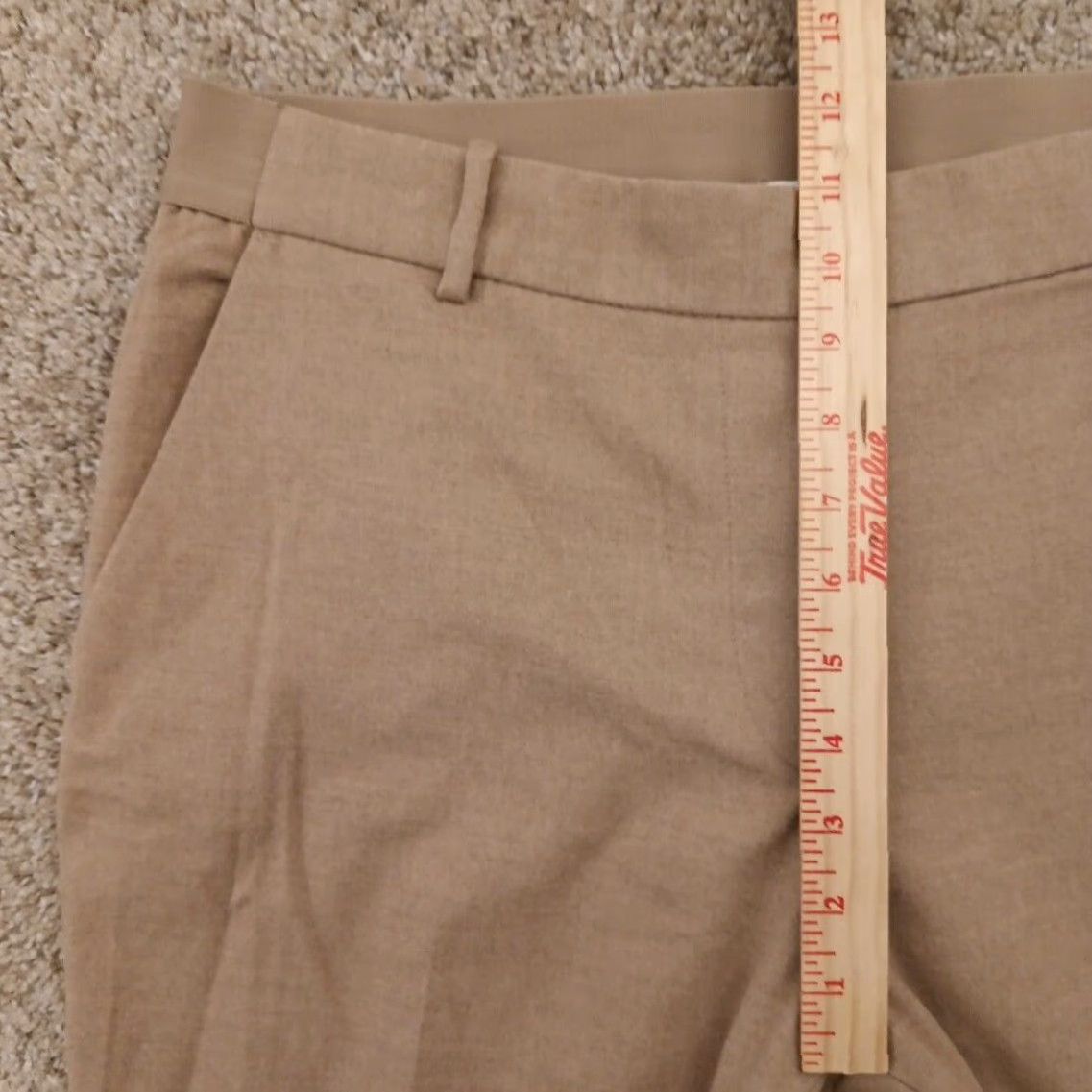 H&M H&M Dress Pants Womens Size 12 Beige Pockets Pull On 33x27 High Rise Pants Womens Size 34" / US 12 / IT 48 - 4 Thumbnail