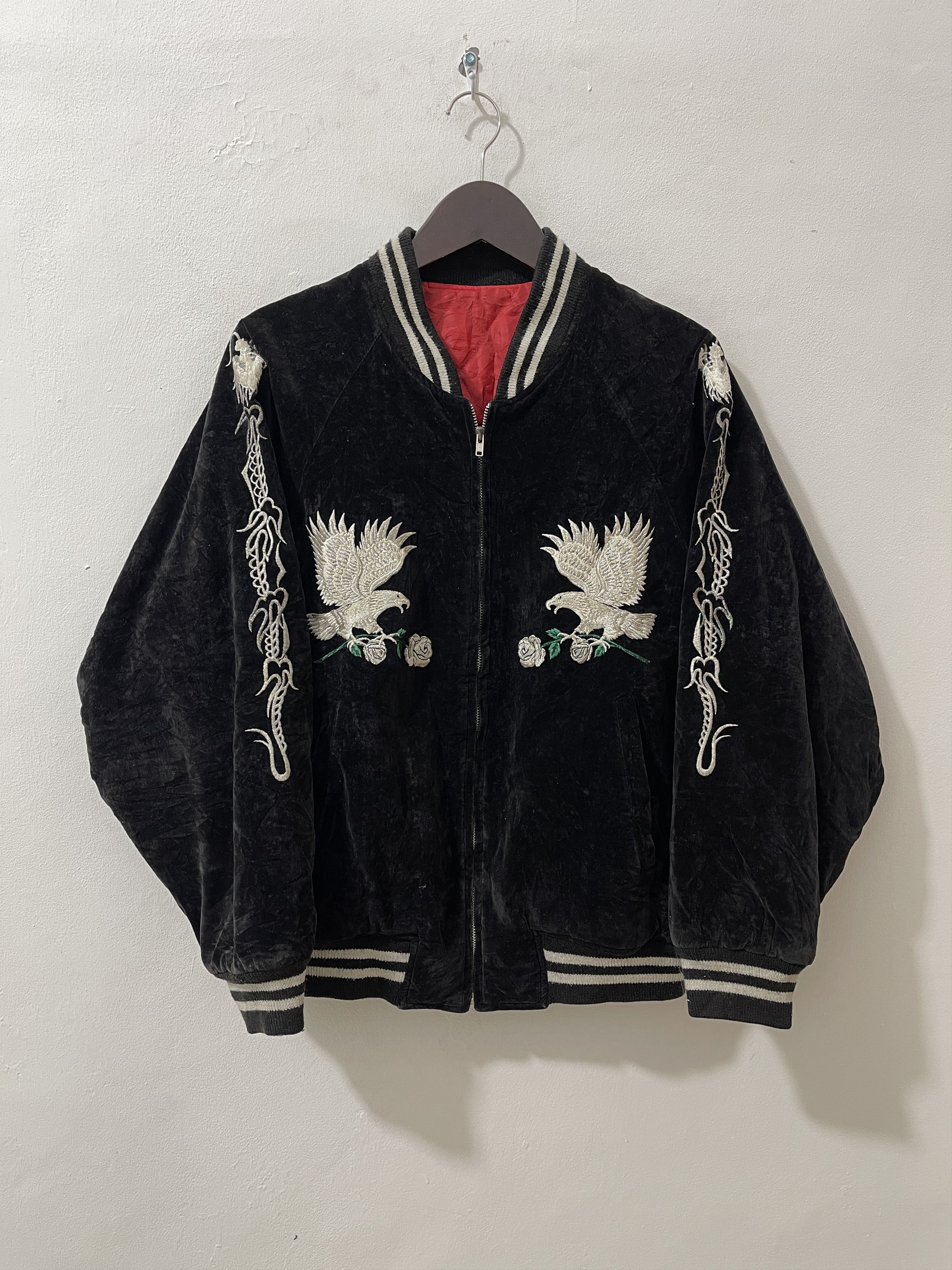 Japanese Brand Vintage Sukajan Varsity Yokosuka Japan Eagle & Dragon Jacket Size US L / EU 52-54 / 3 - 1 Thumbnail