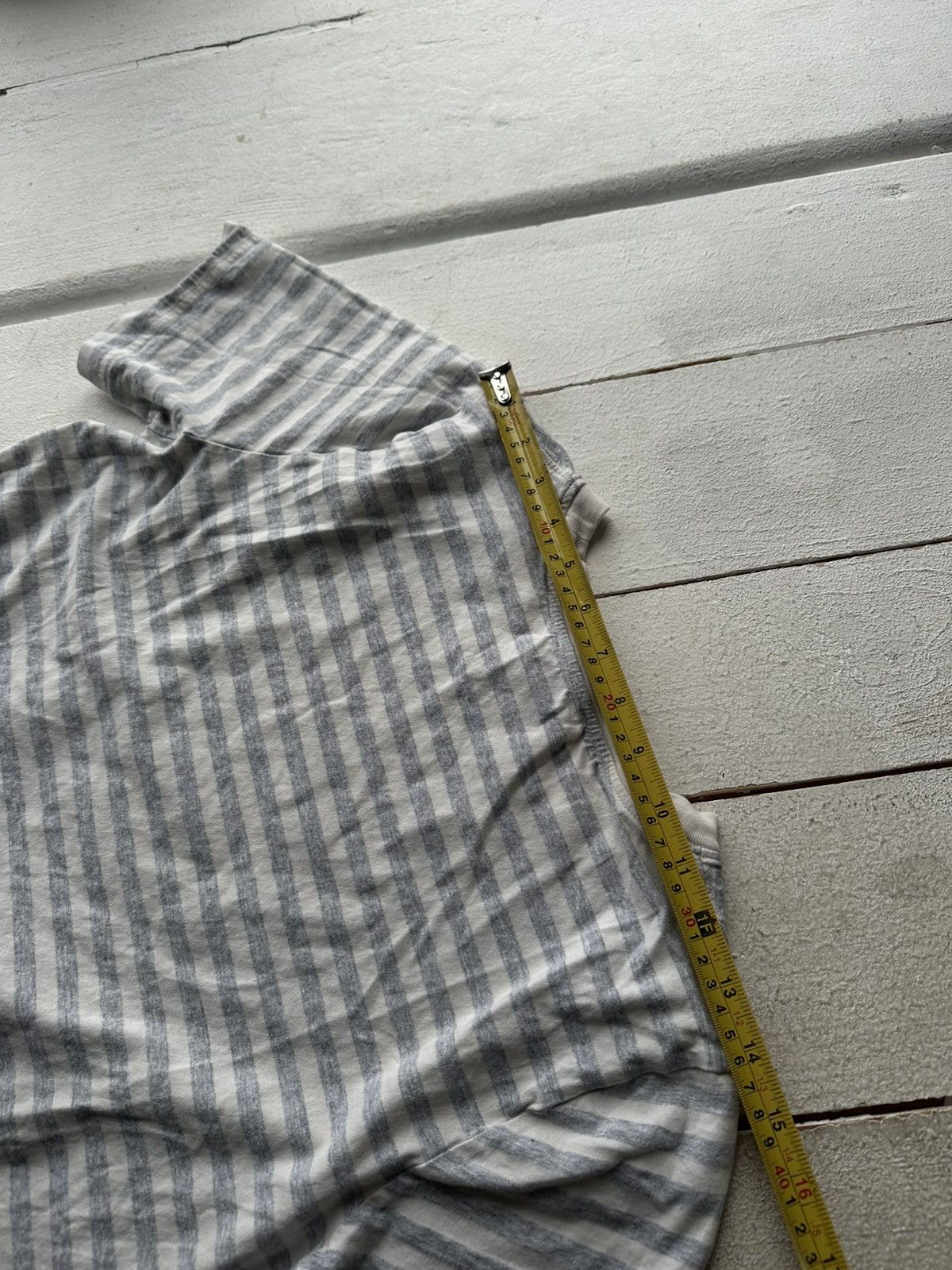 Cos 🚨 COS STRIPED LUXURY WOMEN T-SHIRT BLUE WHITE Size M / US 6-8 / IT 42-44 - 16 Thumbnail