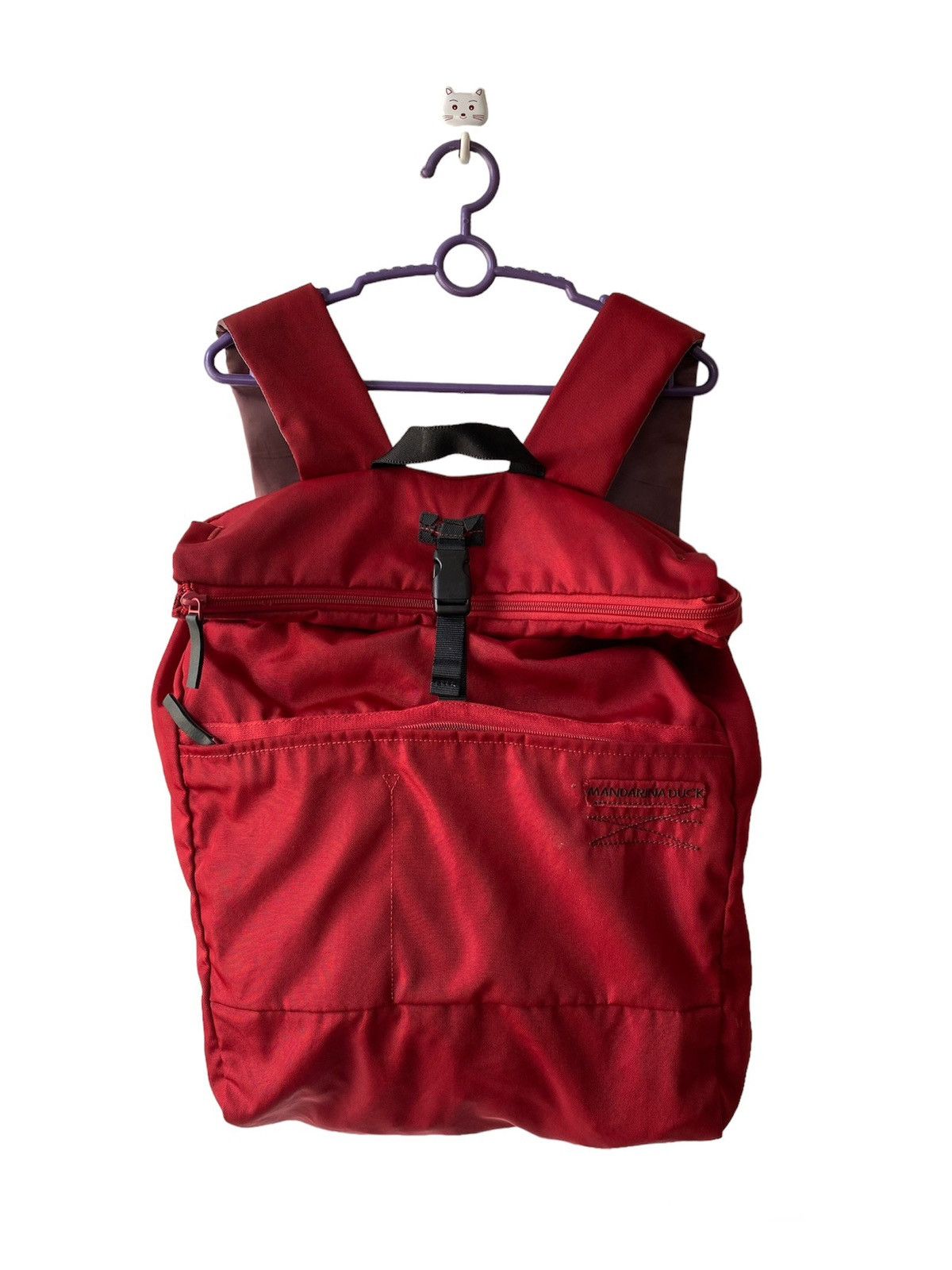 2000s - Mandarina Duck Nylon Canvas Backpack