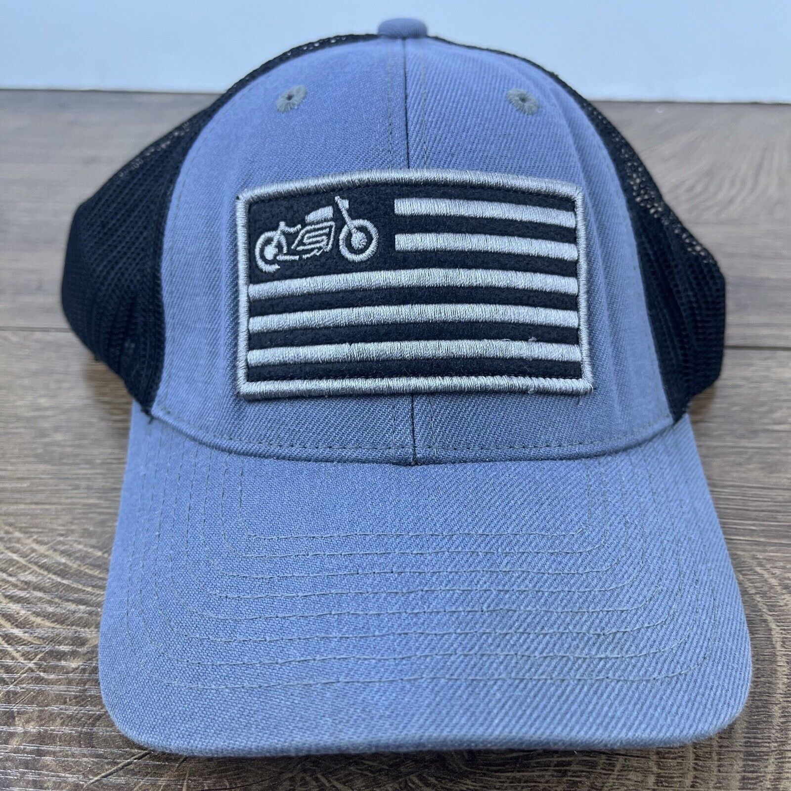 Other Scothc & Iron Motorcycle Hat Snapback Hat Blue Adjustable Ha Size ONE SIZE - 1 Thumbnail