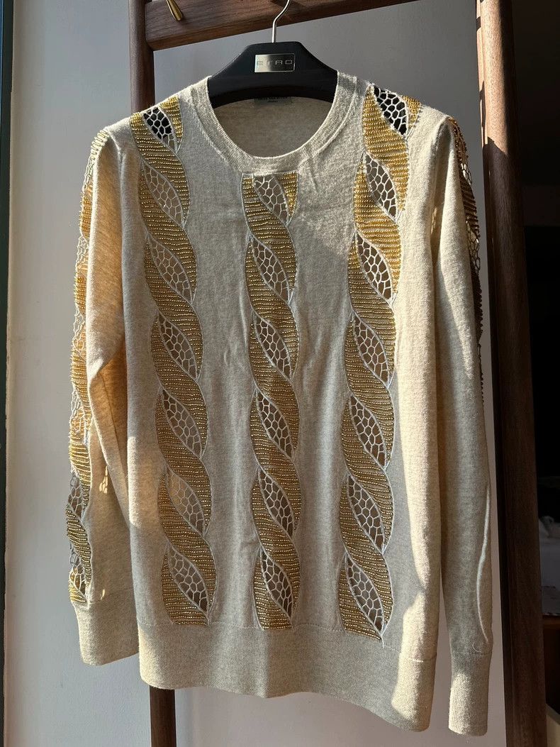 Dries Van Noten Dries Van Noten Sheer Knit Sweater Top Size US M / EU 48-50 / 2 - 1 Thumbnail