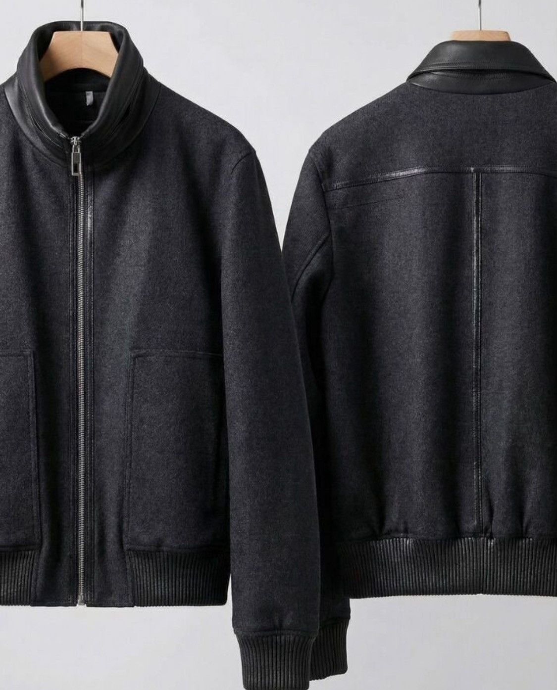 Dior Dior Homme Wool Leather Detail Bomber Jacket Size US M / EU 48-50 / 2 - 4 Thumbnail