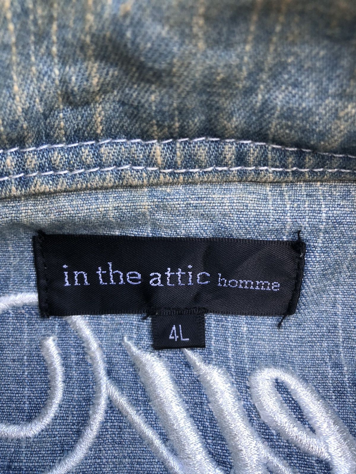 Japanese Brand × Le Grande Bleu (L.G.B.) × Vintage Vintage Mud Wash In The Attic Homme Bondage Denim Jacket Size US XL / EU 56 / 4 - 19 Thumbnail