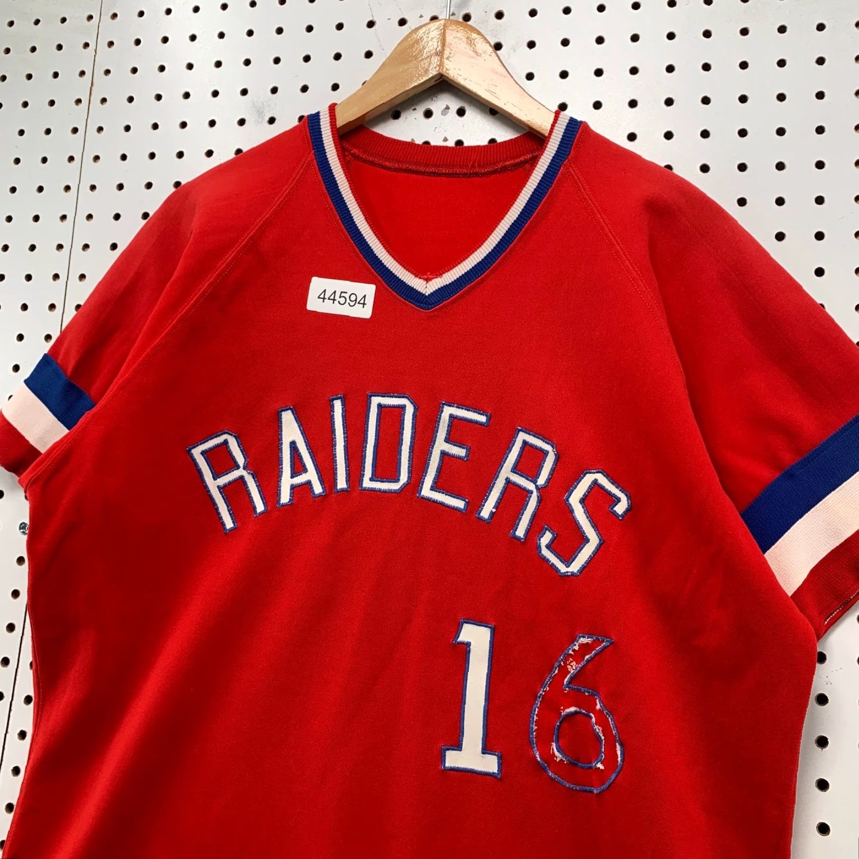 Russell Athletic Vintage 70s Russell Athletic Baseball Jersey Mens Large Red Gold Tag Raiders Size US L / EU 52-54 / 3 - 4 Thumbnail
