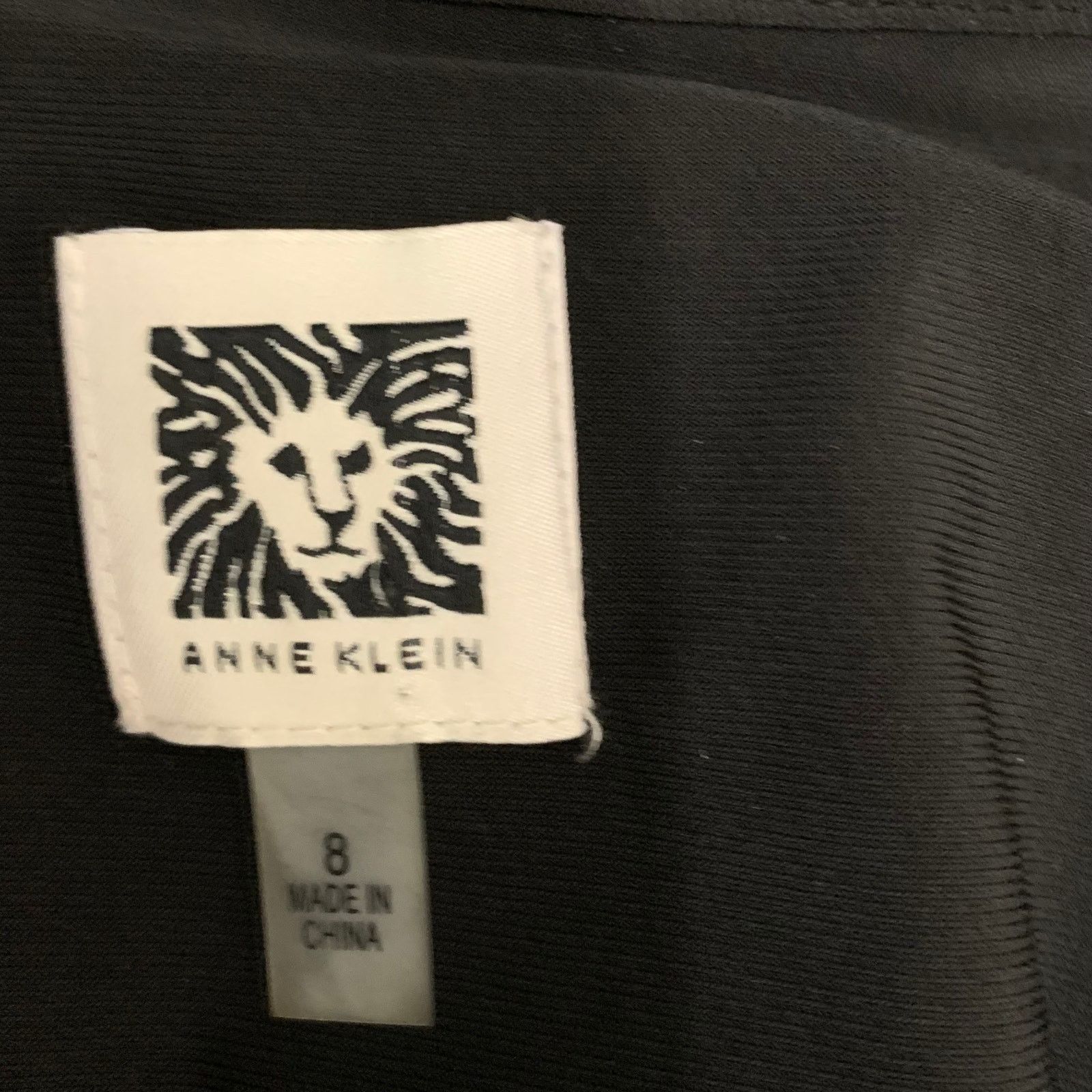 Anne Klein Anne Klein Black Sleeveless V-Neck Collared Shirt Dress Size M / US 6-8 / IT 42-44 - 3 Thumbnail