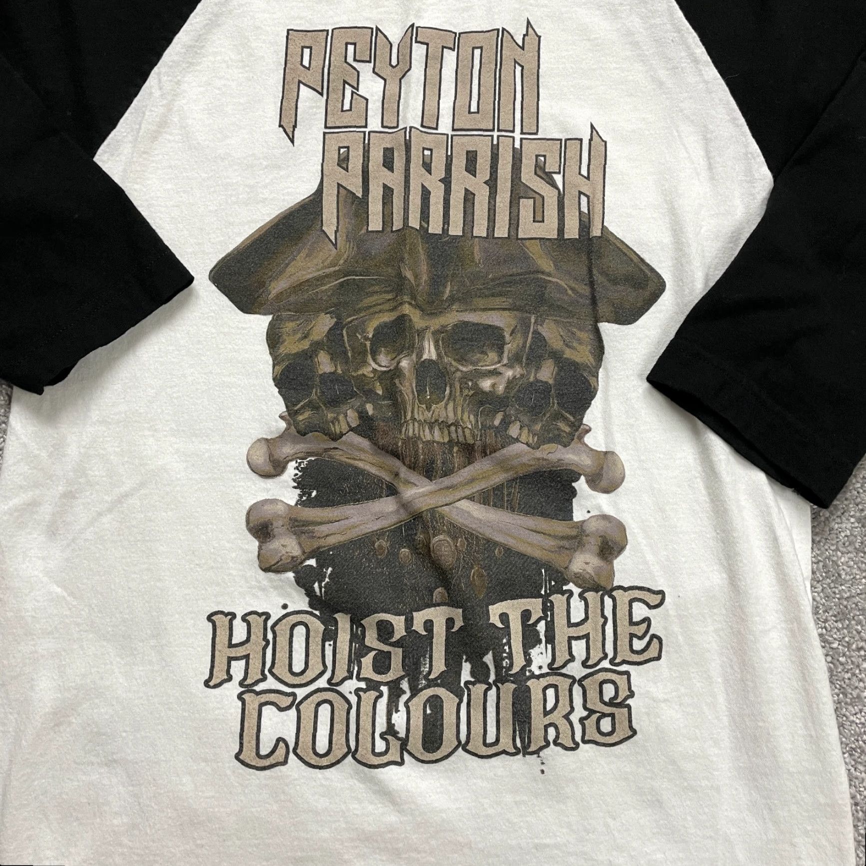 Tultex VINTAGE Tultex Graphic T-Shirt Women Small Skull Music 3/4 Sleeve Casual Cotton Size S / US 4 / IT 40 - 3 Thumbnail