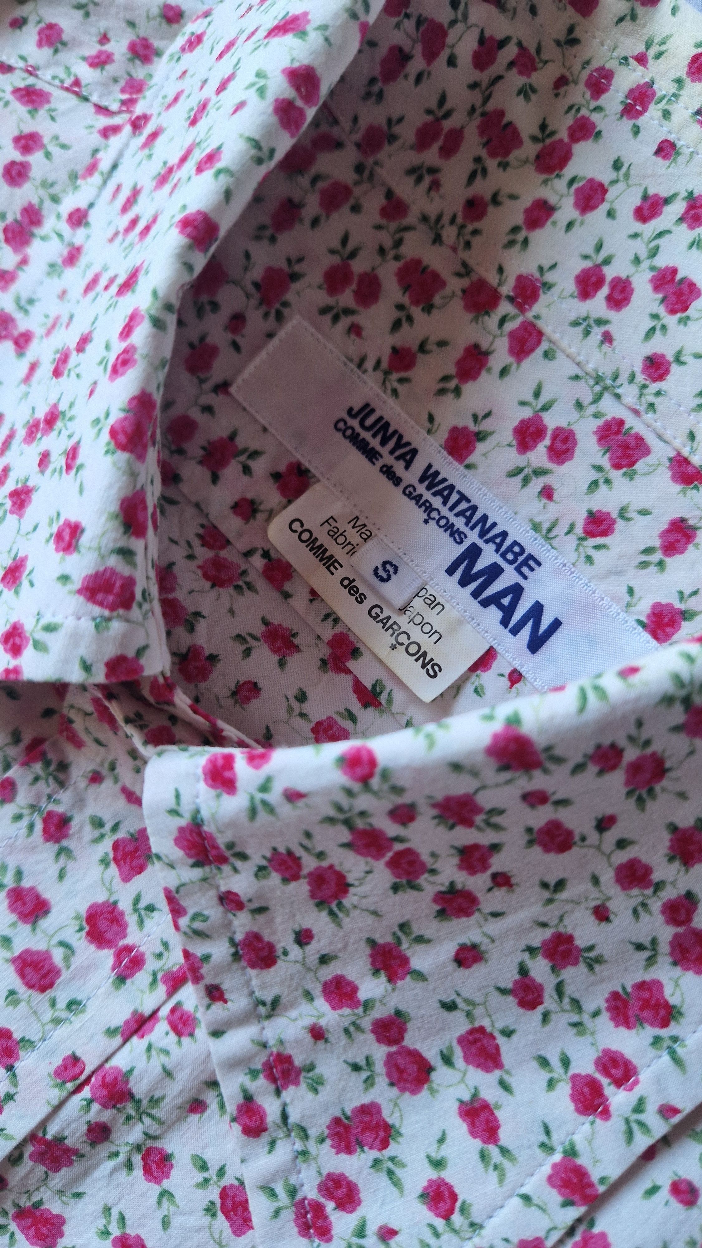 Junya Watanabe Junya Watanabe MAN 2003 Archive Stencil Floral Utility Shirt Size US S / EU 44-46 / 1 - 4 Thumbnail