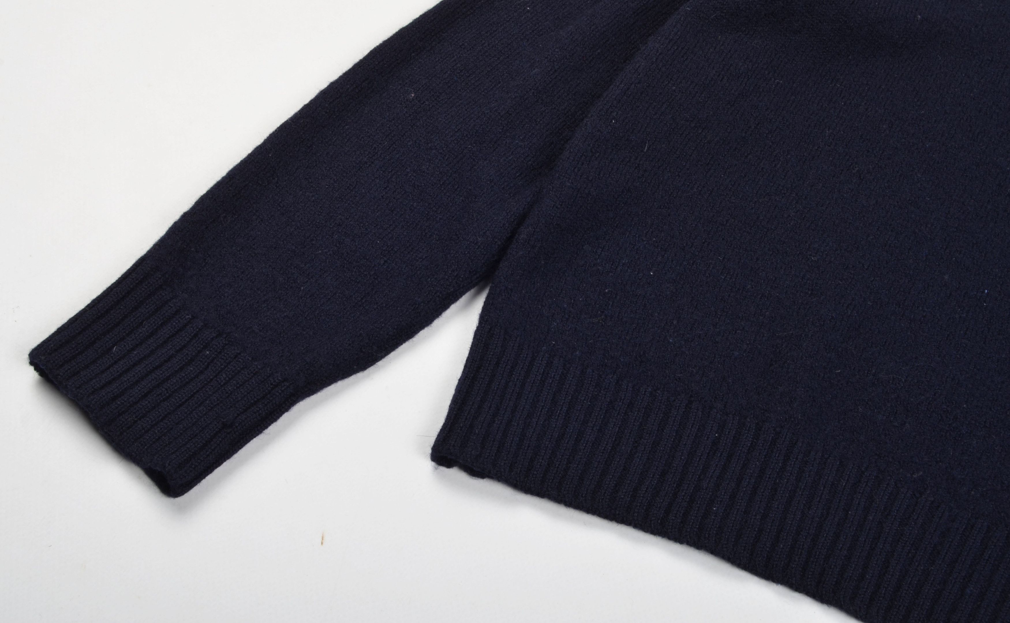 Jil Sander Jil Sander + Navy Wool Crew Neck Long Sleeve Sweater Size XS / US 0-2 / IT 36-38 - 6 Thumbnail