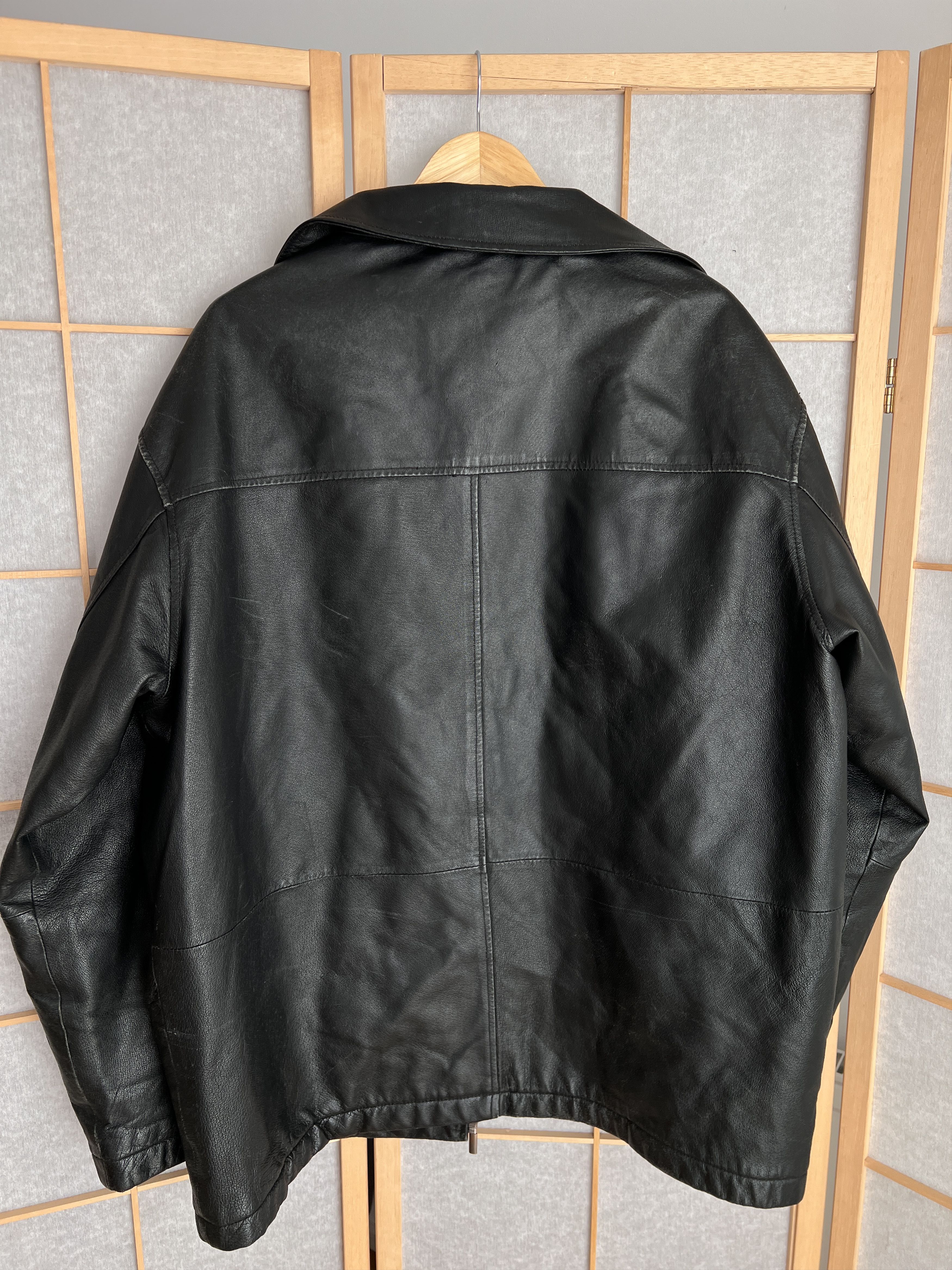 Hysteric Glamour 90s real leather jacket coat boxy fit y2k avant garde opium Size US XL / EU 56 / 4 - 24 Thumbnail