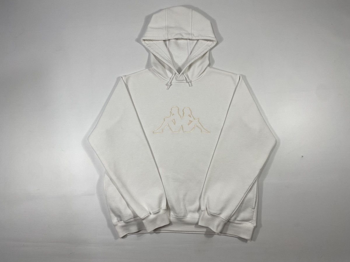 Kappa LASTDROP🔥 Vintage Y2K Kappa Big Logo Embroidery White Hoodie Size US M / EU 48-50 / 2 - 14 Thumbnail