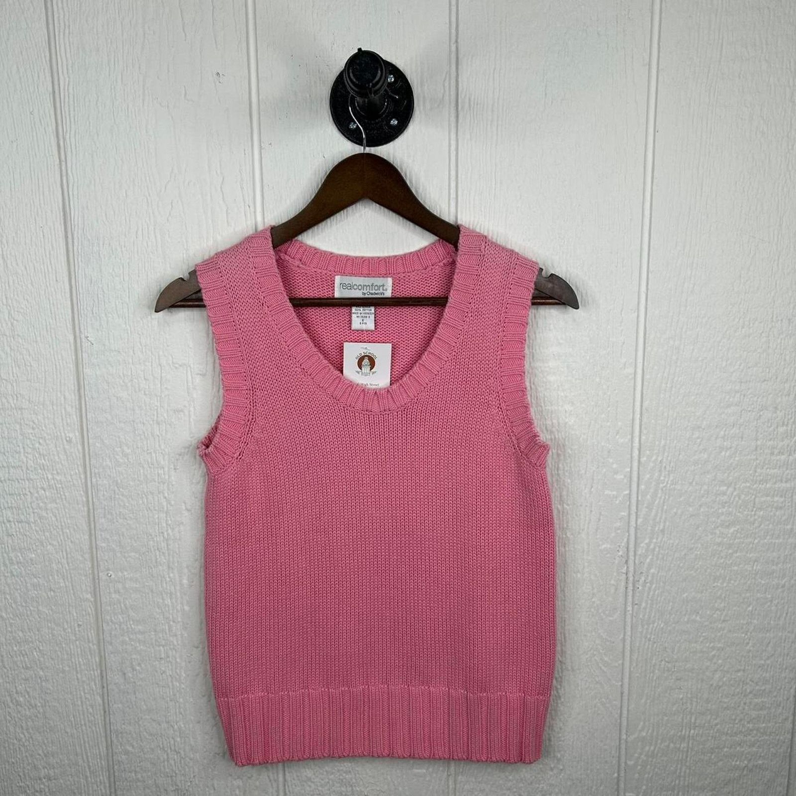 Other Vintage 90's Pink Chunky Knit Short Sleeve Sweater Small Size S / US 4 / IT 40 - 2 Thumbnail
