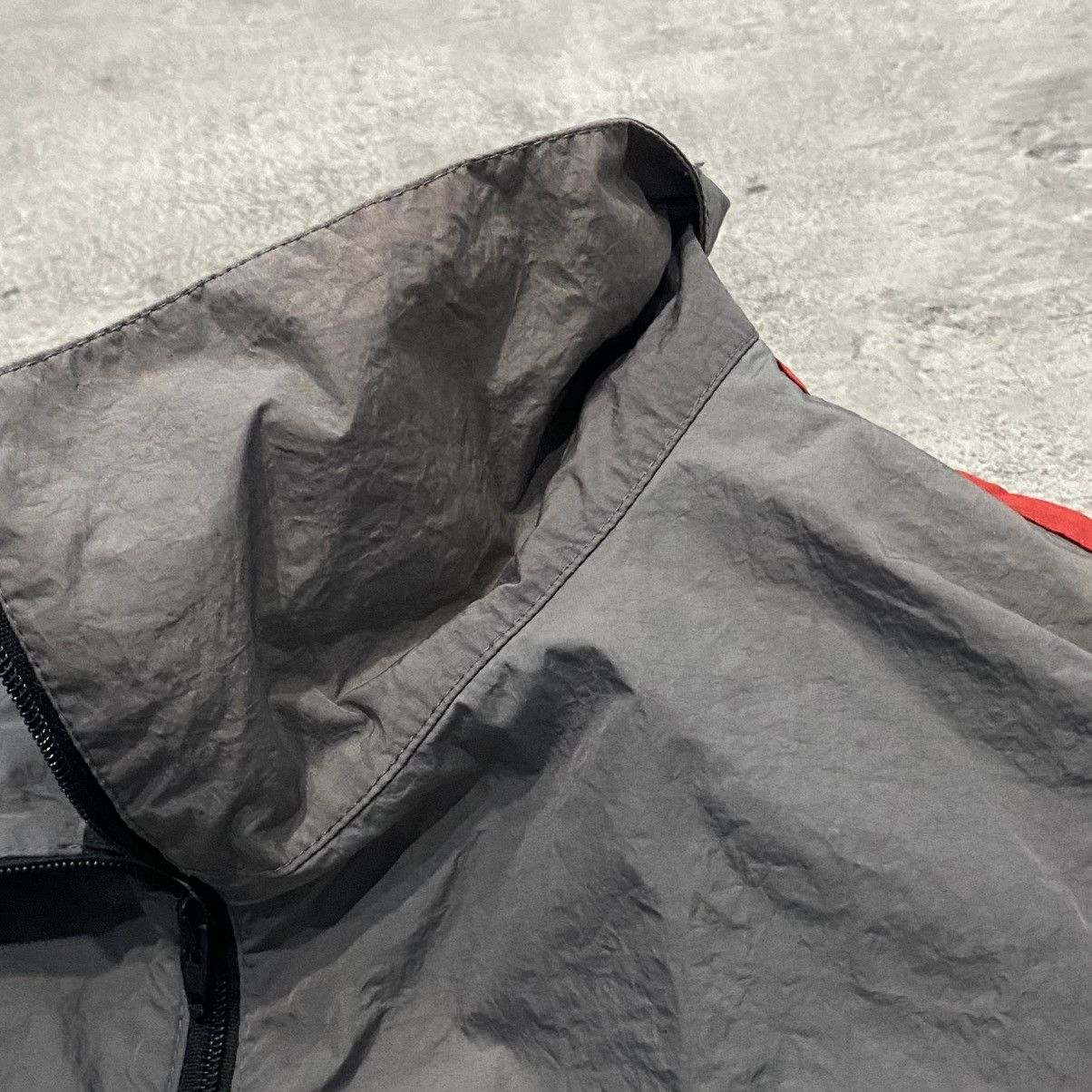 Balenciaga Balenciaga Logo Gray Windbreaker Size US XL / EU 56 / 4 - 4 Thumbnail