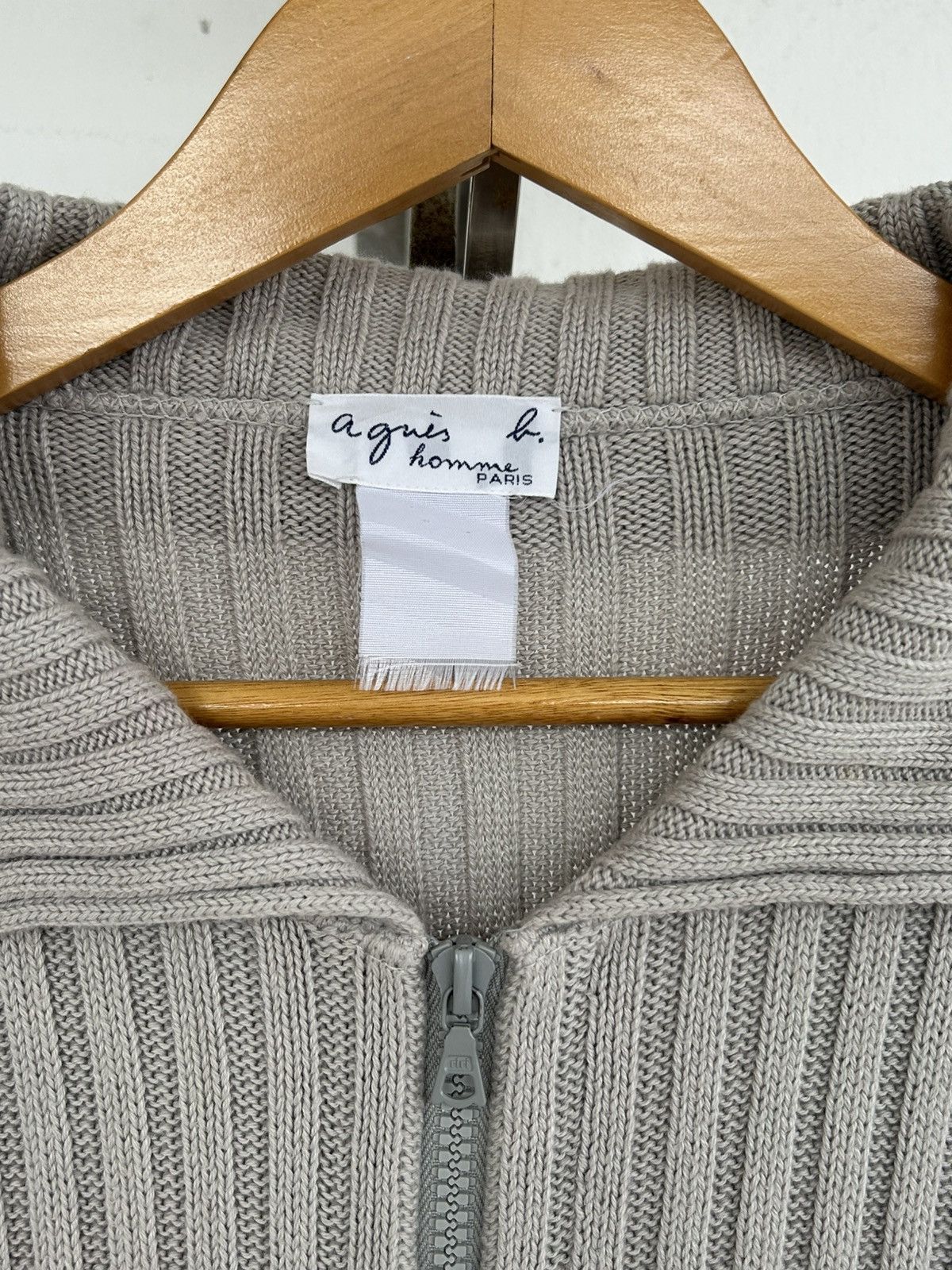 agnes b. Agnes B Vintage Knit Gray Jacket Size M / US 6-8 / IT 42-44 - 4 Thumbnail