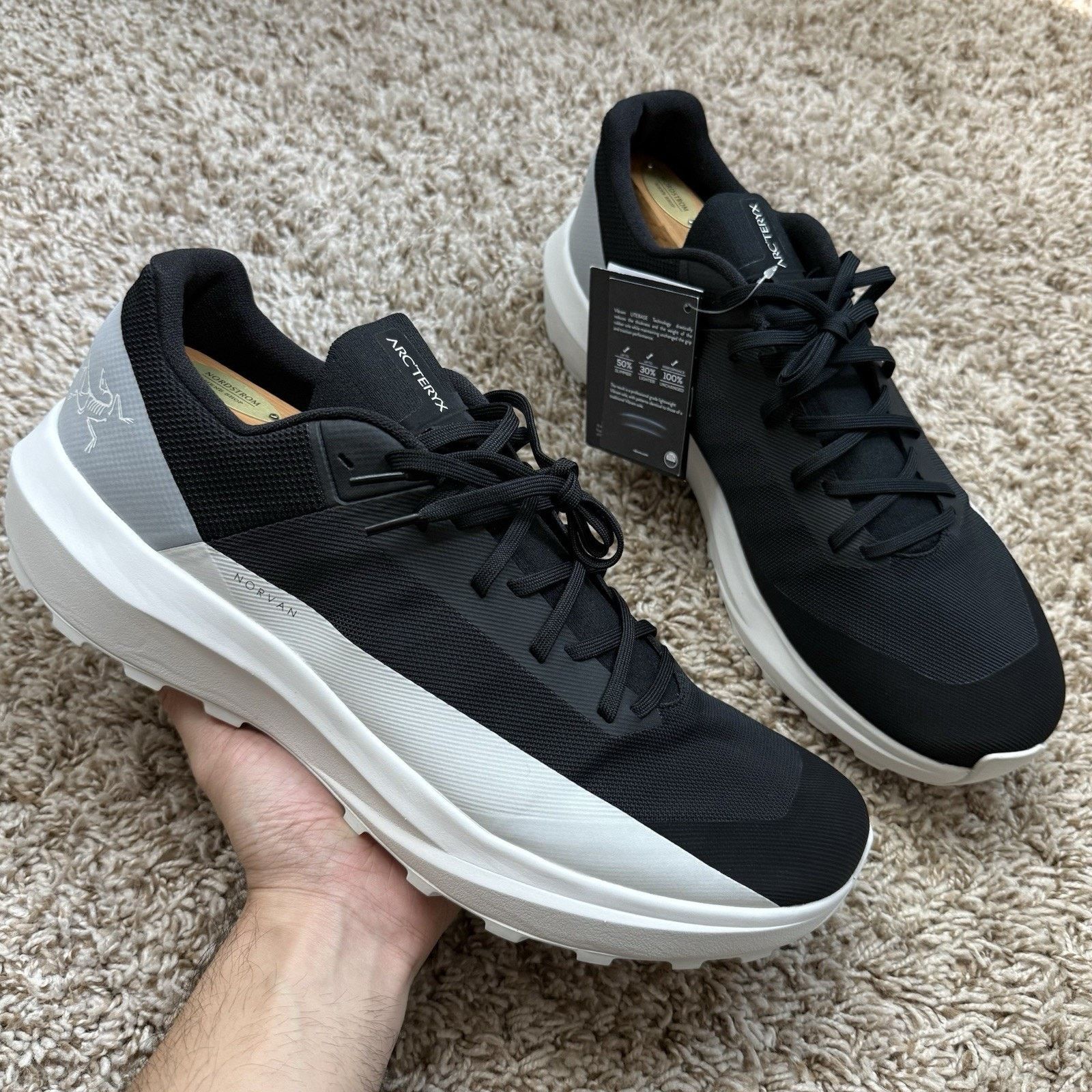 Arc'teryx NWT Arc'teryx Norvan LD 4 Size 13 Black/Arctic Silk White Size US 13 / EU 46 - 5 Thumbnail