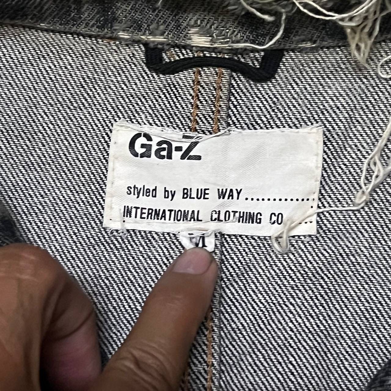 Japanese Brand Ga-z Blue Way Distressed Denim Jacket Size US M / EU 48-50 / 2 - 5 Thumbnail