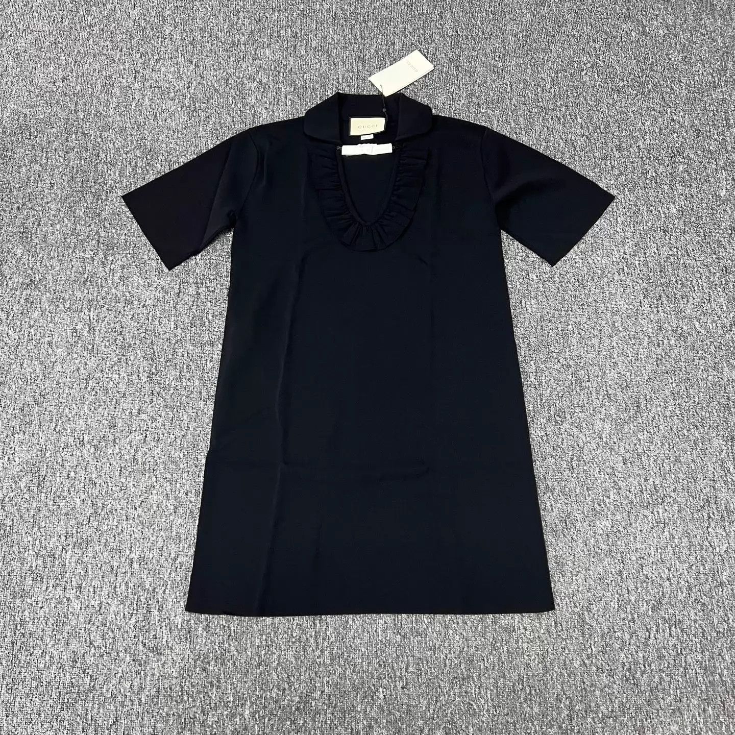 Gucci Gucci G Logo Stripe Black Lace Trim M Dress Size M / US 6-8 / IT 42-44 - 2 Thumbnail