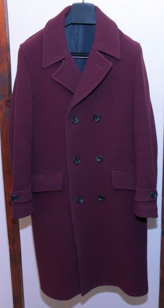 Wacko Maria Double Breasted Polo Coat Purple Wool Size US S / EU 44-46 / 1 - 1 Thumbnail