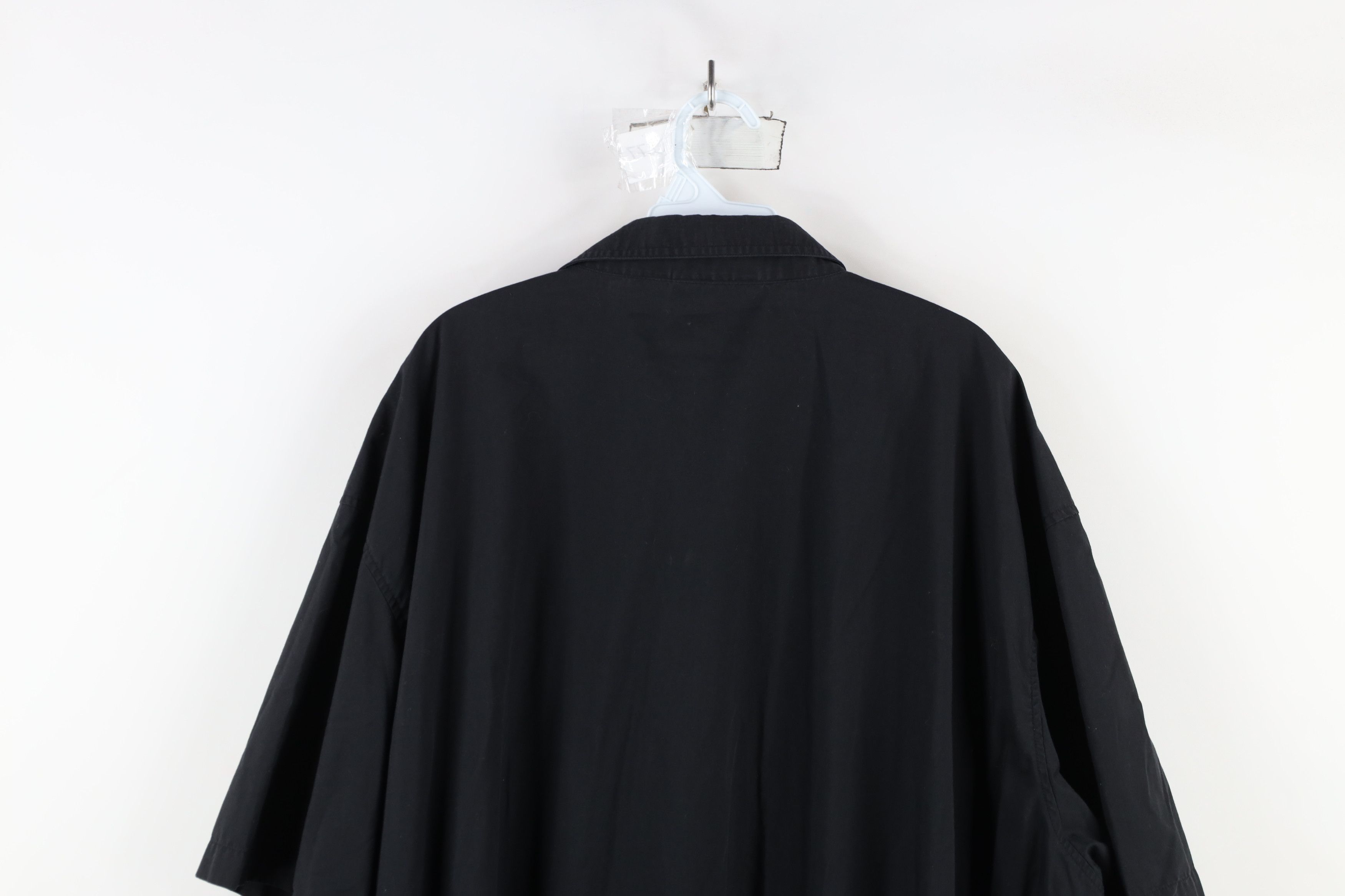 Vintage Vintage 90s Streetwear Ribbed Knit Pullover Polo Shirt Black Size US XXL / EU 58 / 5 - 11 Thumbnail